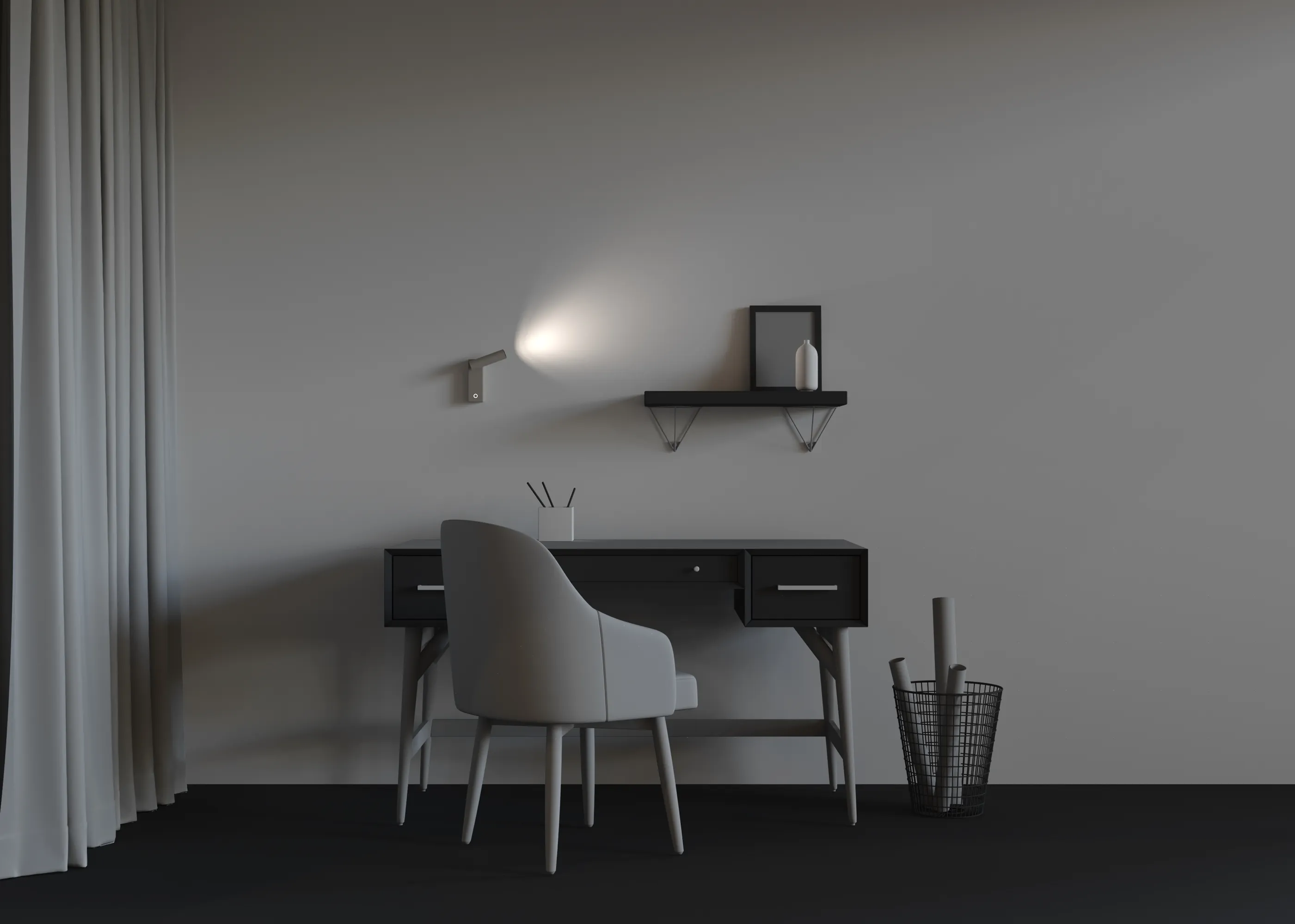 картинка Настенный светильник (бра) Technical C077WL-L3W3K