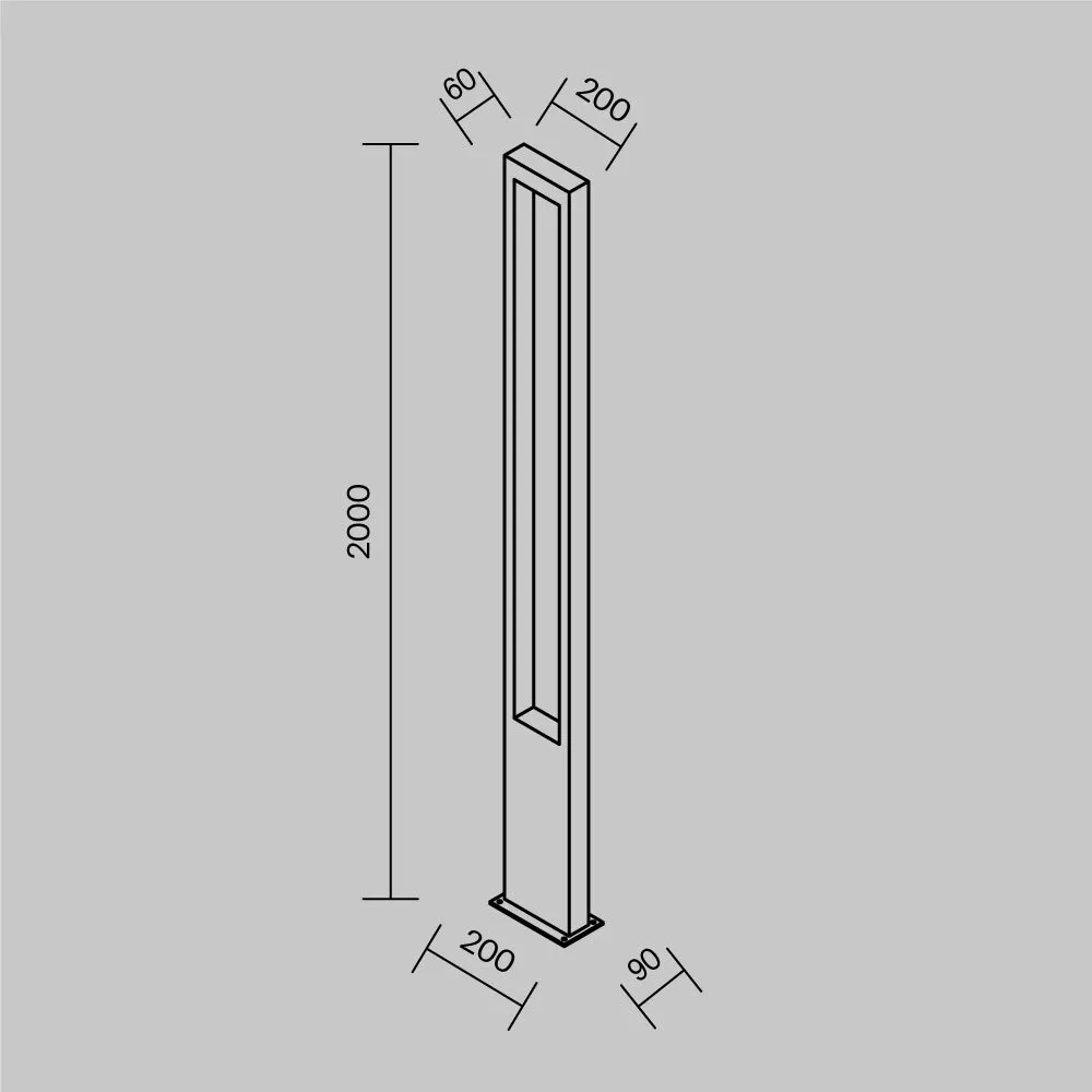 картинка Садово-парковый светильник Outdoor O425FL-L25GF