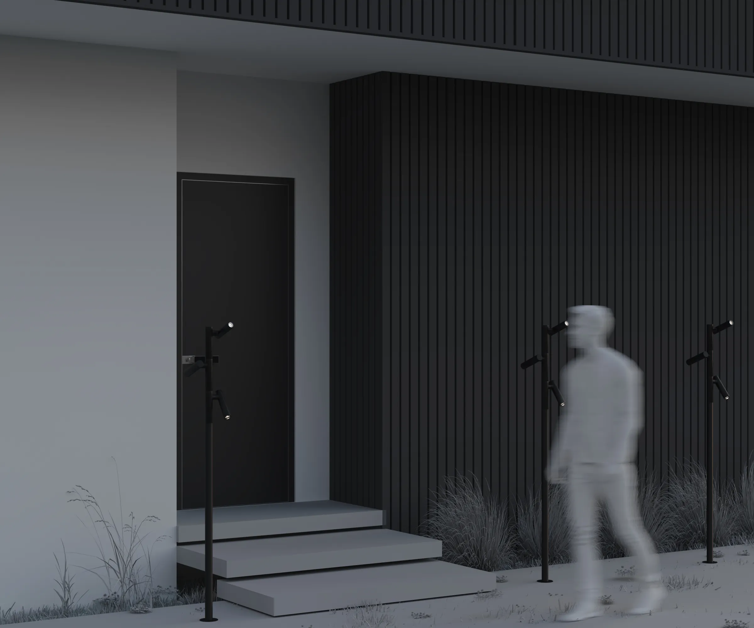 картинка Садово-парковый светильник Outdoor O494FL-L30B3K