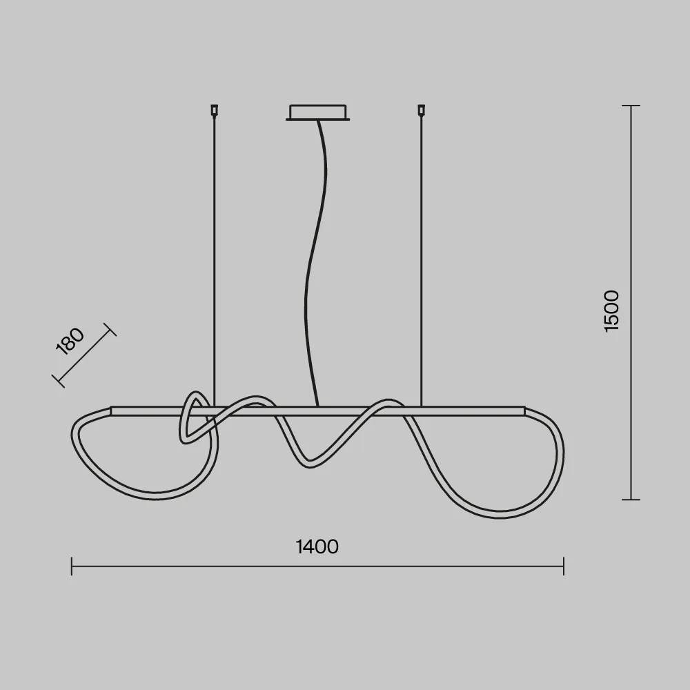 картинка Подвесной светильник Maytoni MOD166PL-L30G3K