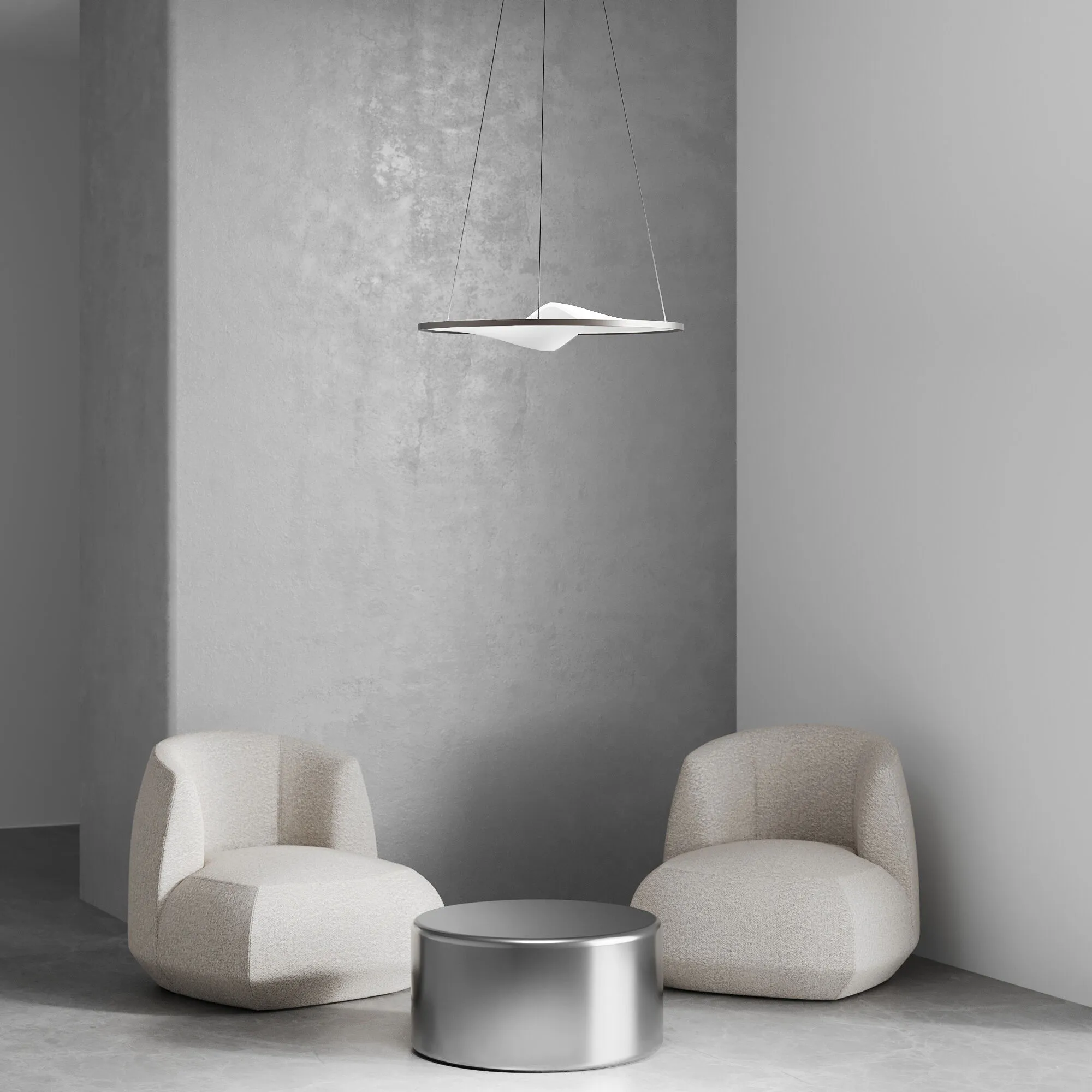 картинка Подвесной светодиодный светильник 40026/1 LED серый