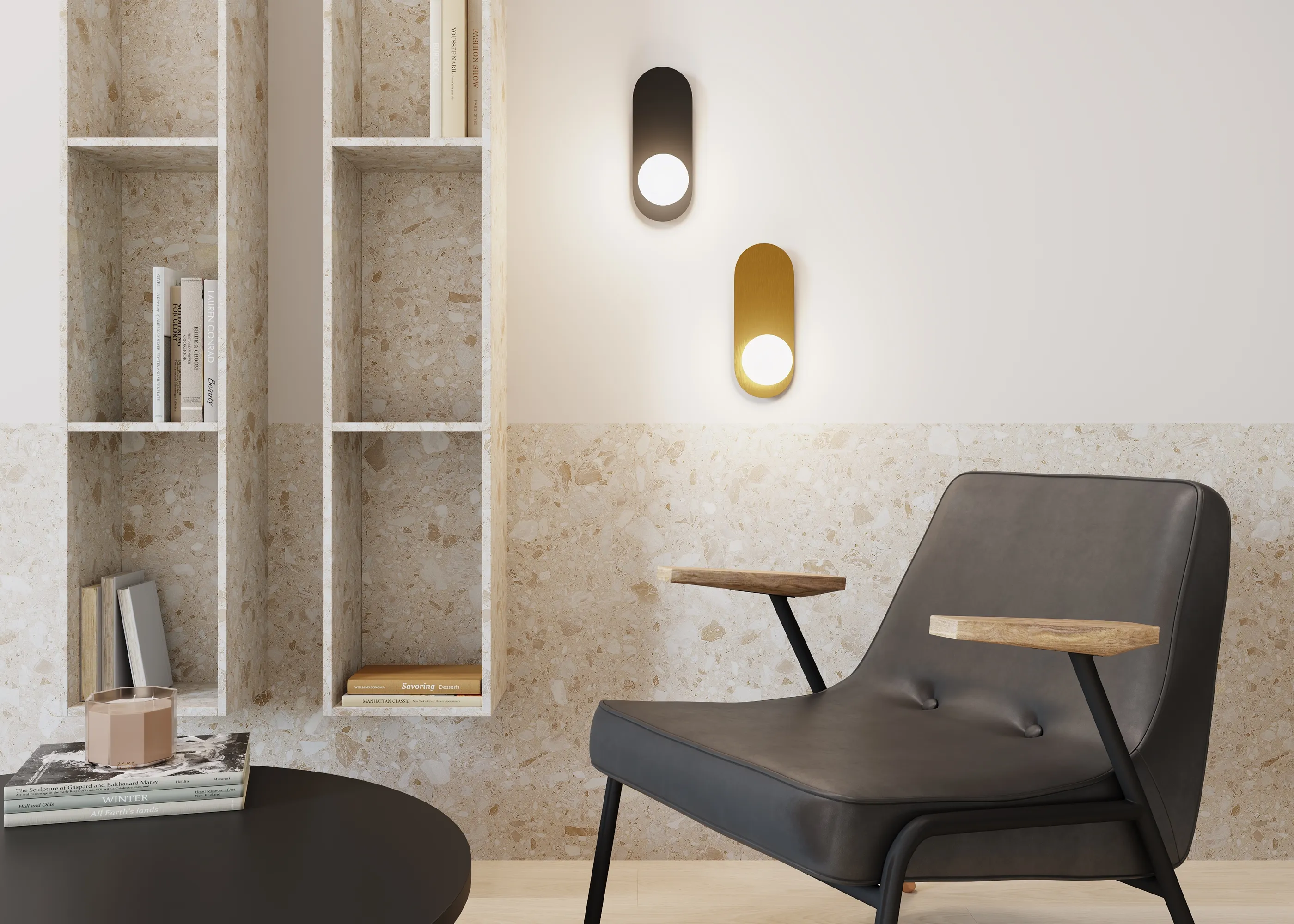 картинка Настенный светильник (бра) Maytoni MOD419WL-01G