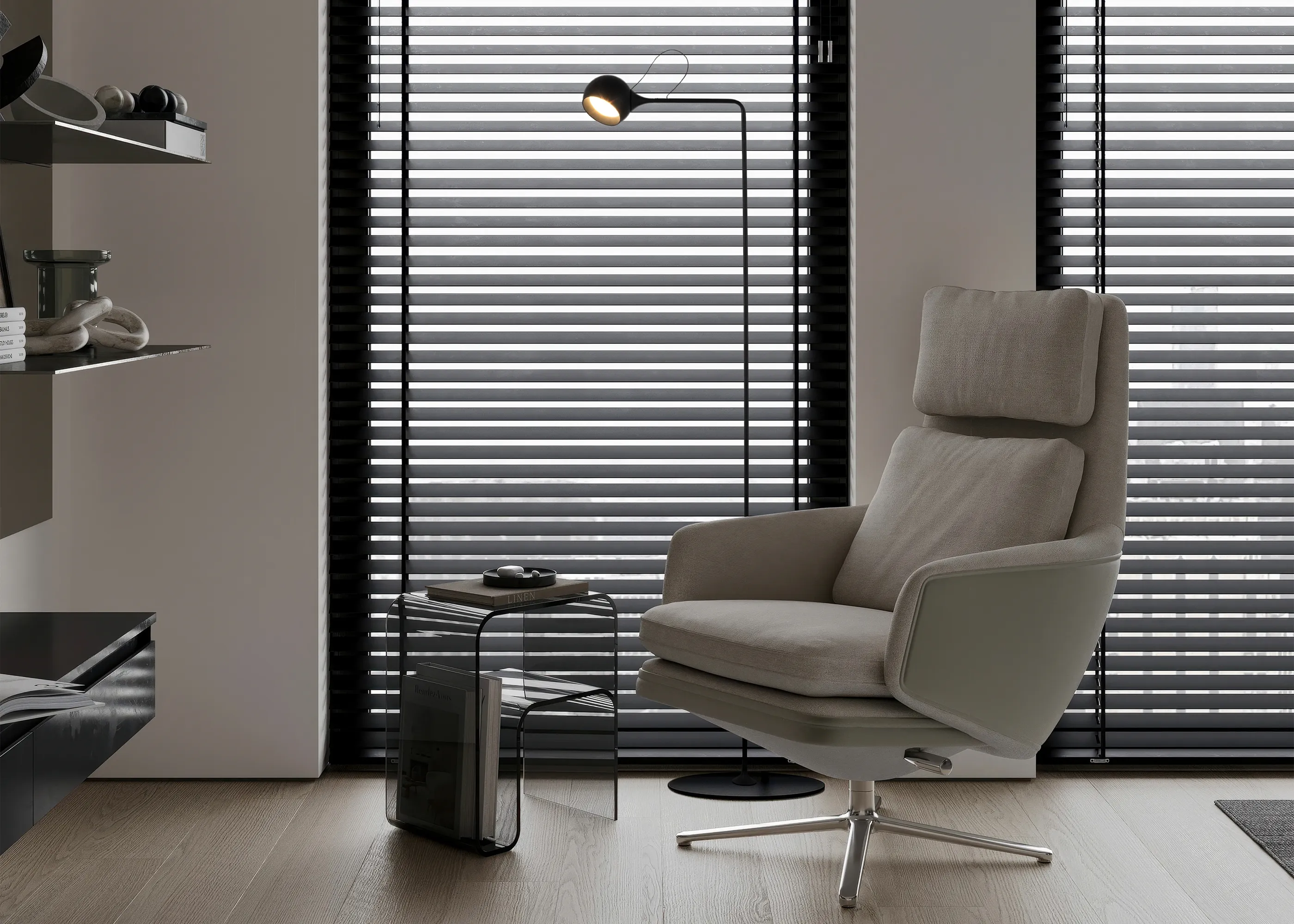 картинка Напольный светильник (торшер) Freya FR5606FL-L9B