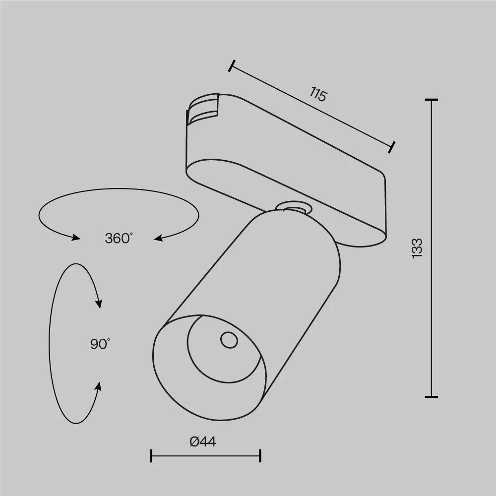 картинка Трековый светильник Technical TR103-1-12W4K-M-W