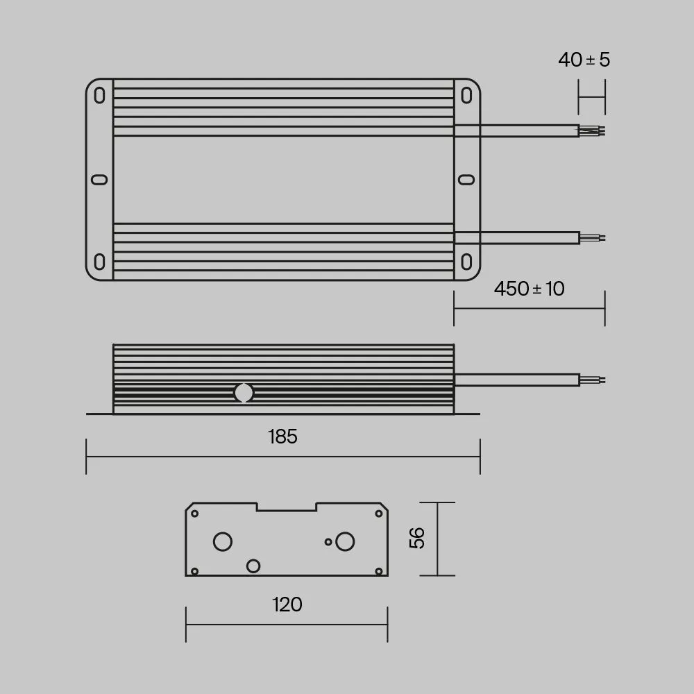 картинка Источник напряжения Technical PSL008-480W-48V-IP67