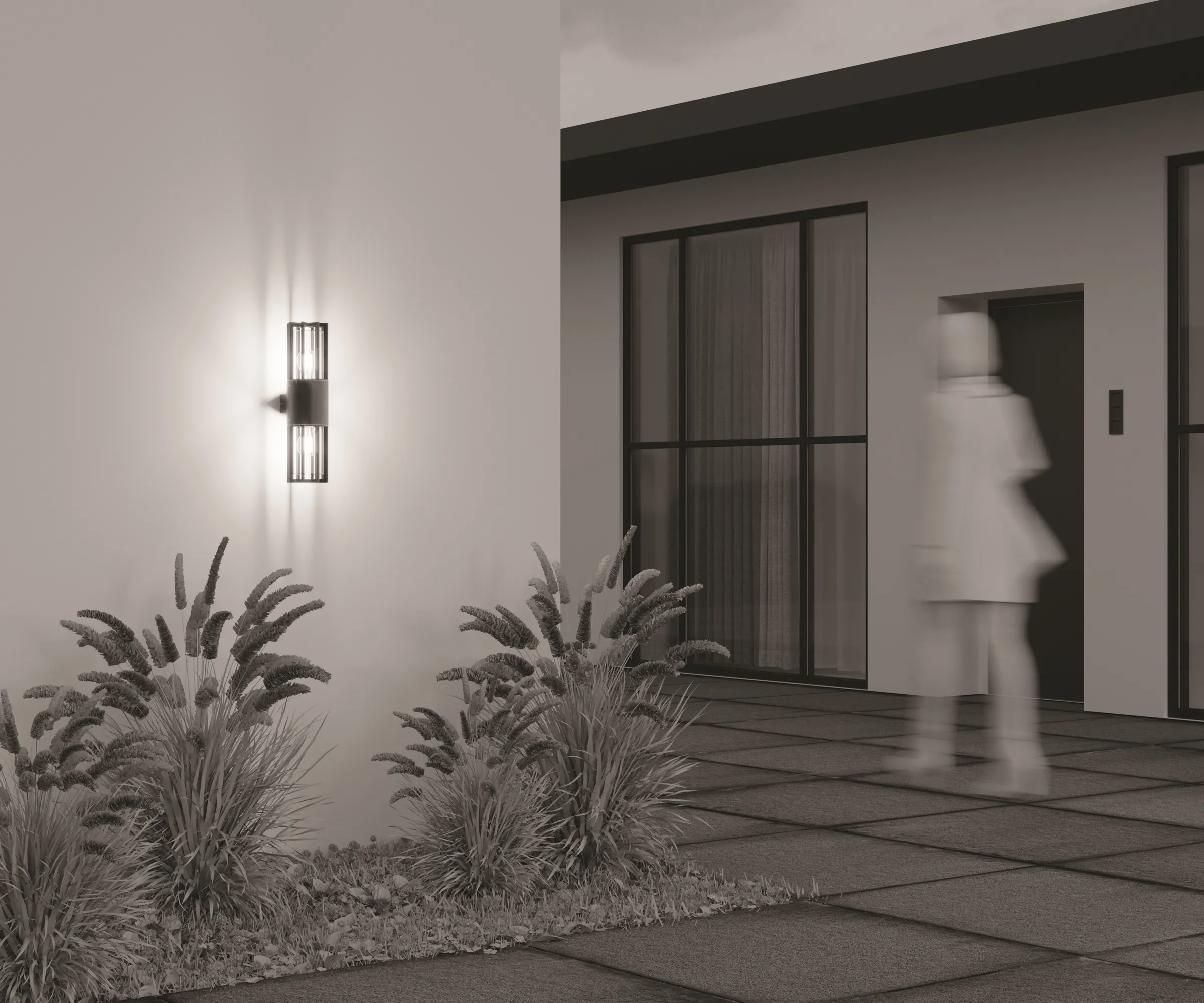 картинка Настенный светильник (бра) Outdoor O453WL-02GF