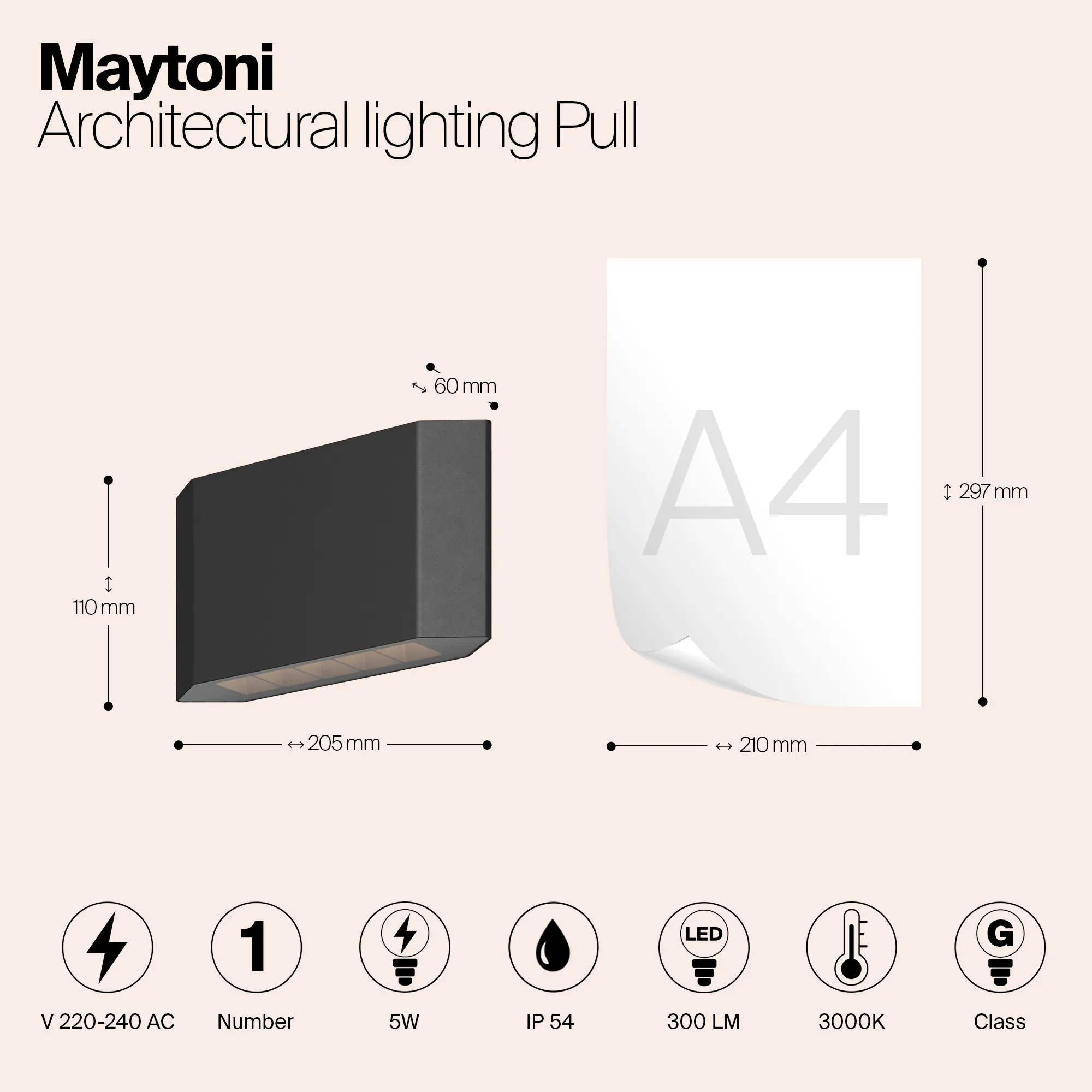 картинка Архитектурная подсветка Outdoor O412WL-L5GF3K
