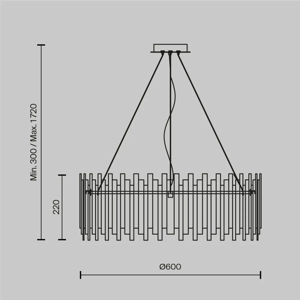 картинка Подвесной светильник Maytoni MOD135PL-08BS