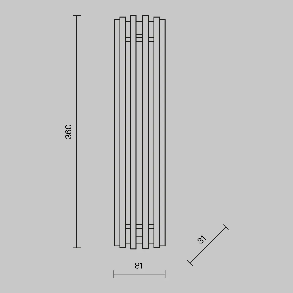 картинка Настенный светильник (бра) Maytoni MOD410WL-L12CH3K