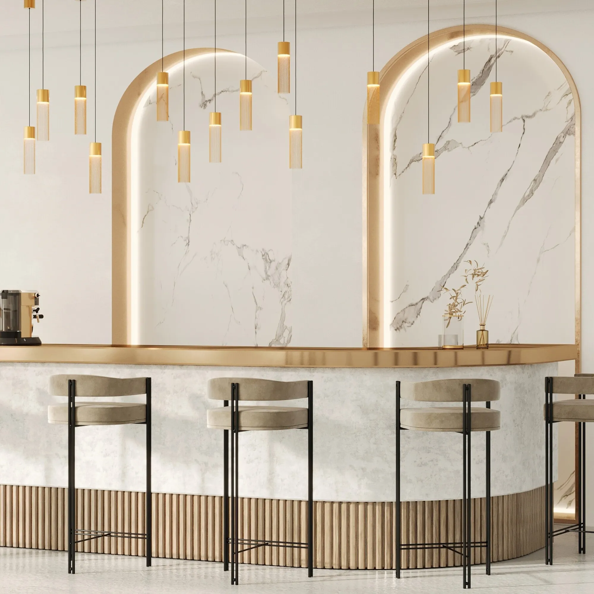 картинка Подвесной светильник Maytoni MOD190PL-L5G3K