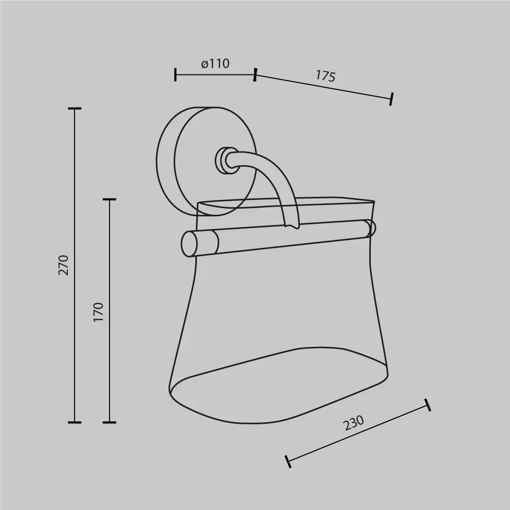 картинка Настенный светильник (бра) Maytoni MOD170WL-L8BS3K2