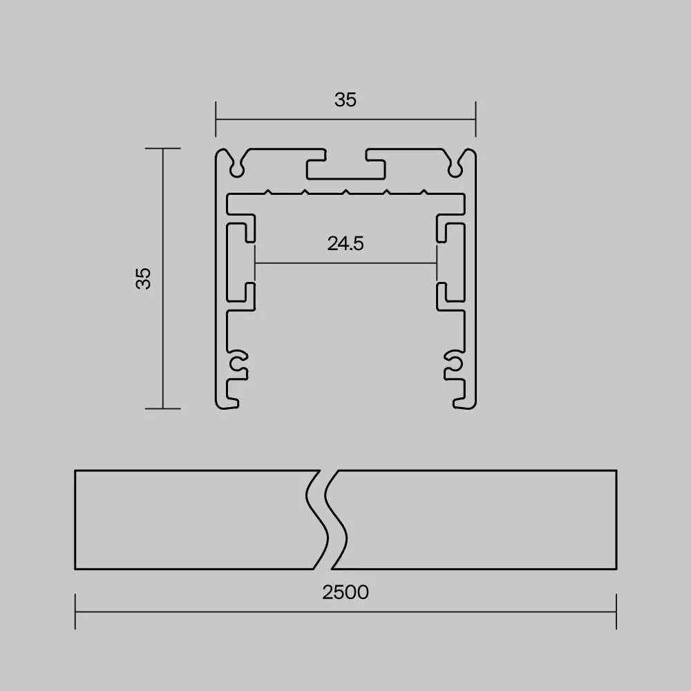 картинка Профиль Led Strip ALM-3535R-B-D-2.5M