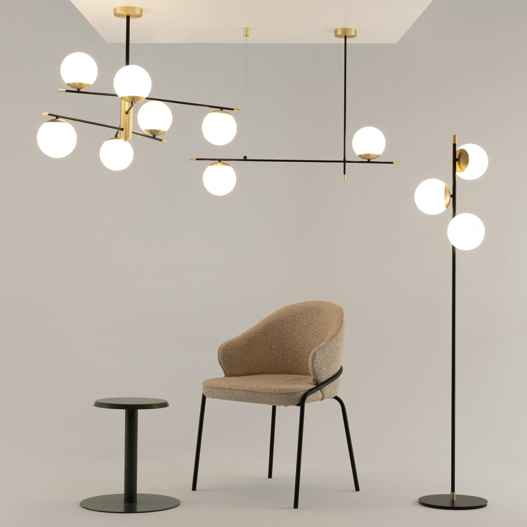 картинка Напольный светильник (торшер) Maytoni MOD048FL-03G