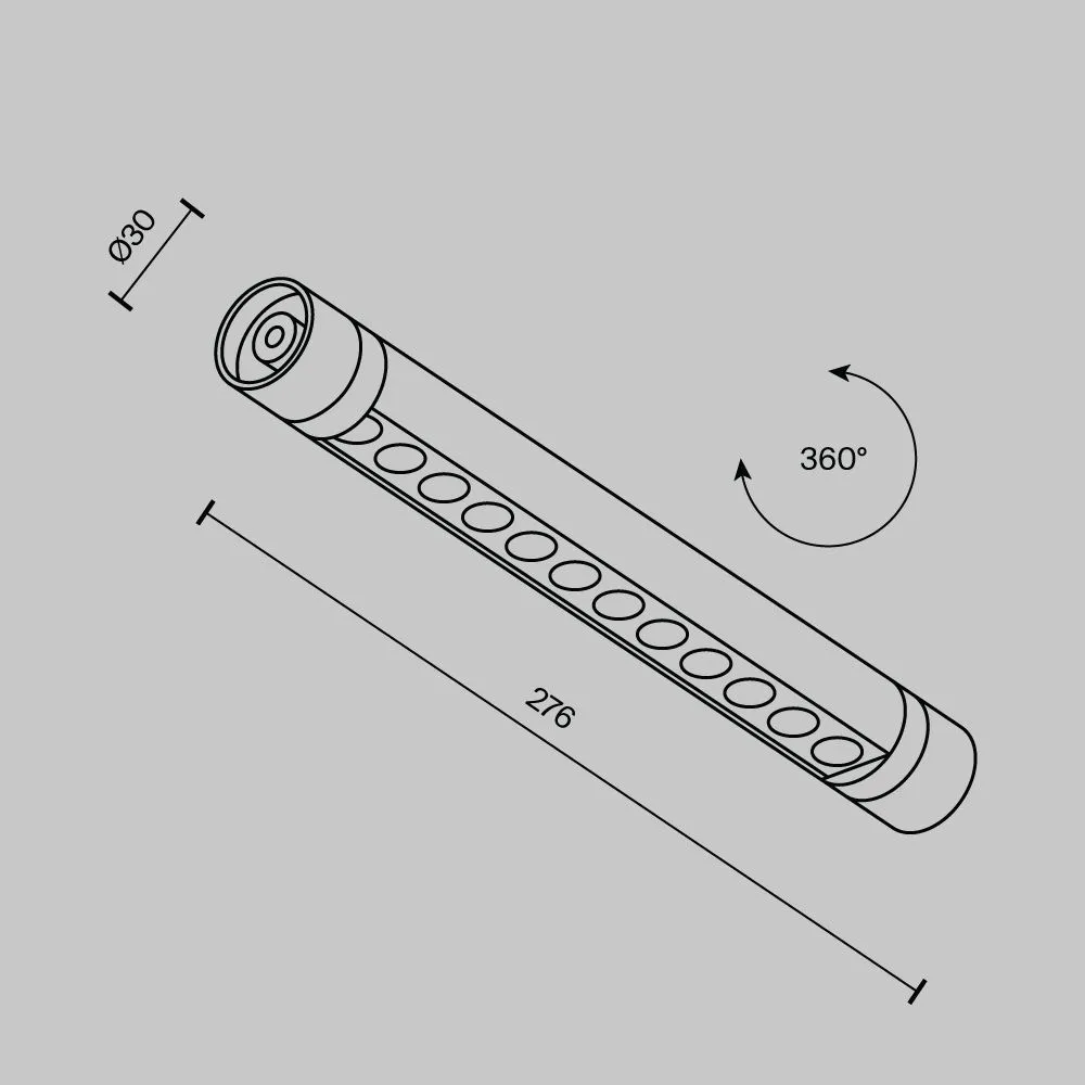 картинка Светильник Technical C149CL-L300-6W3K-B