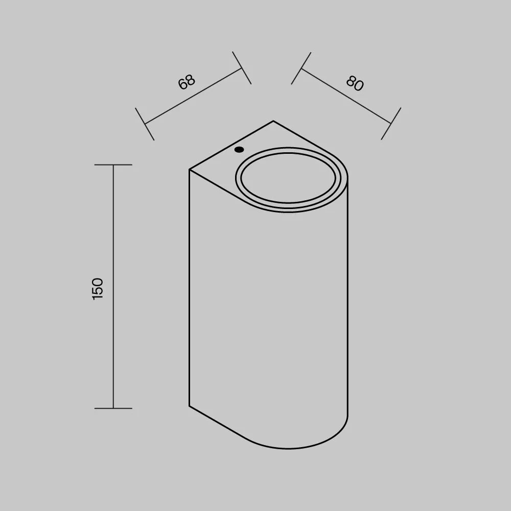 картинка Настенный светильник (бра) Outdoor O044WL-02B