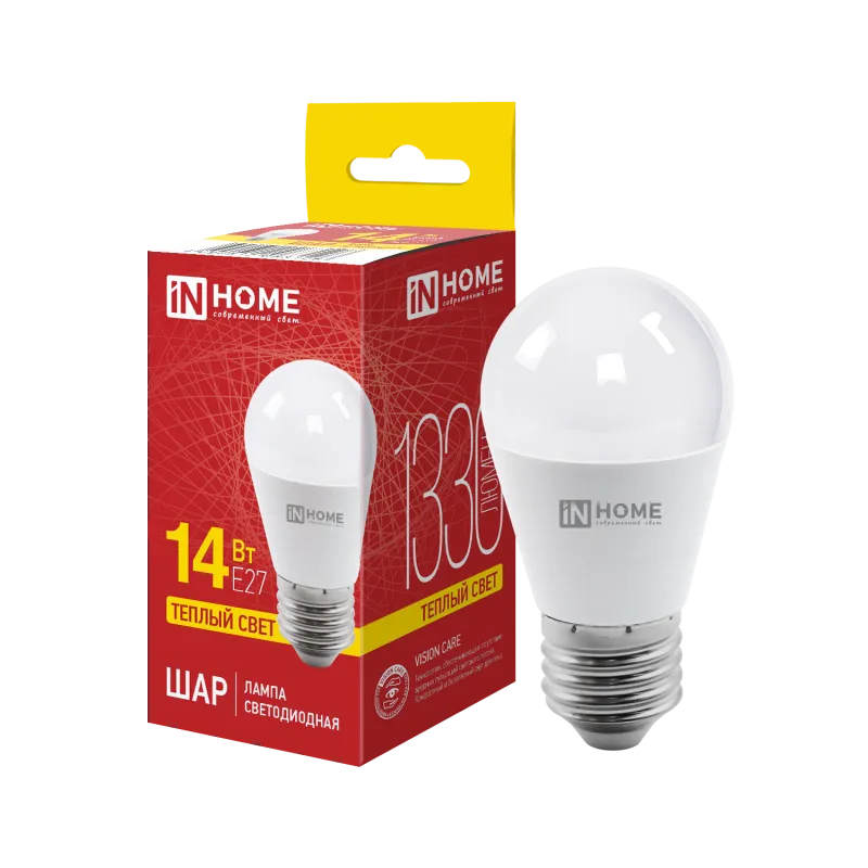 картинка Лампа светодиодная LED-ШАР-VC 14Вт 230В E27 3000K 1330Лм IN HOME