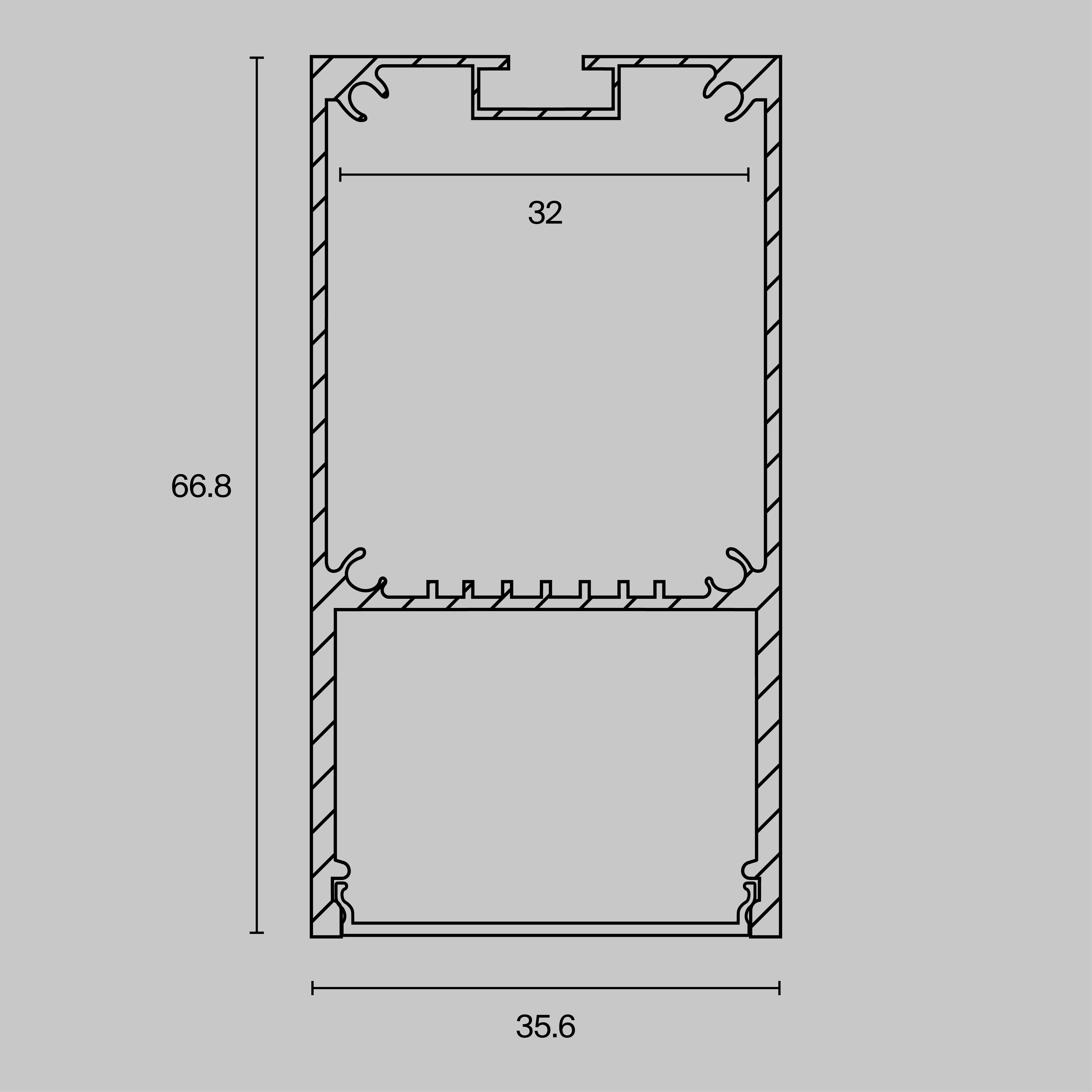 картинка Профиль Led Strip ALM-3566-S-2M