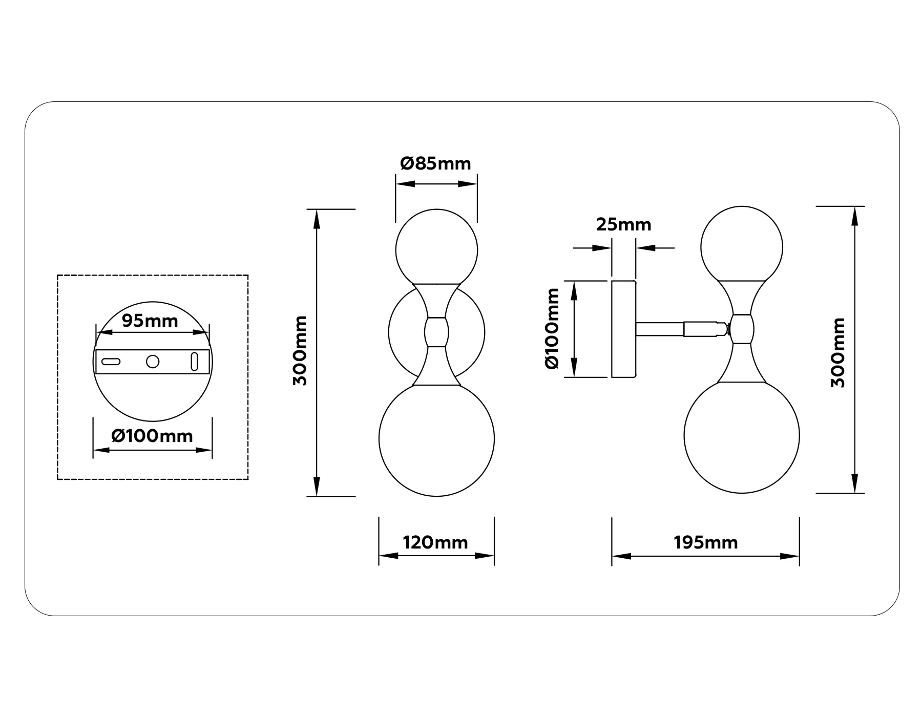 картинка Настенный светильник со сменной лампой LH51053