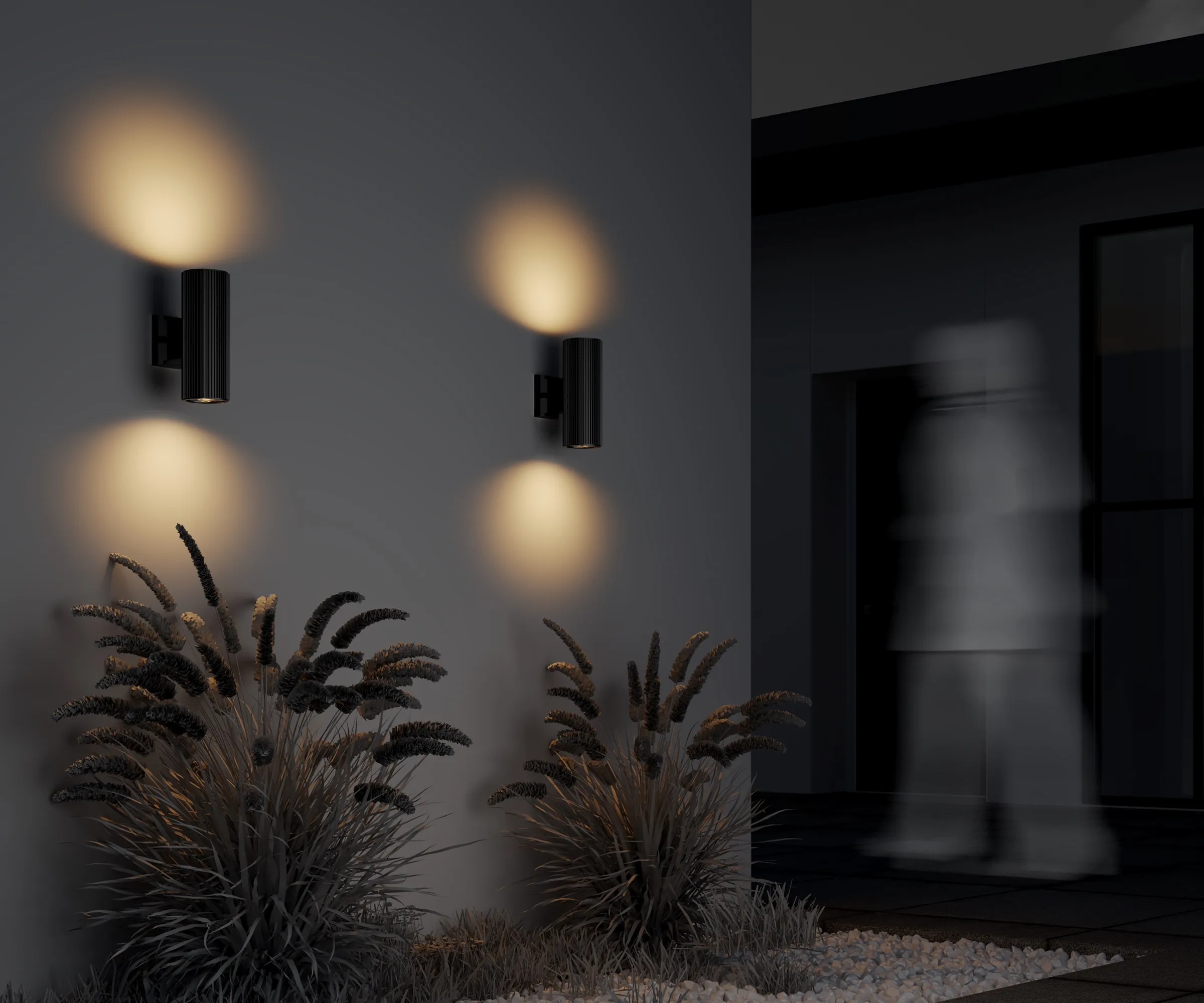 картинка Настенный светильник (бра) Outdoor O419WL-02B