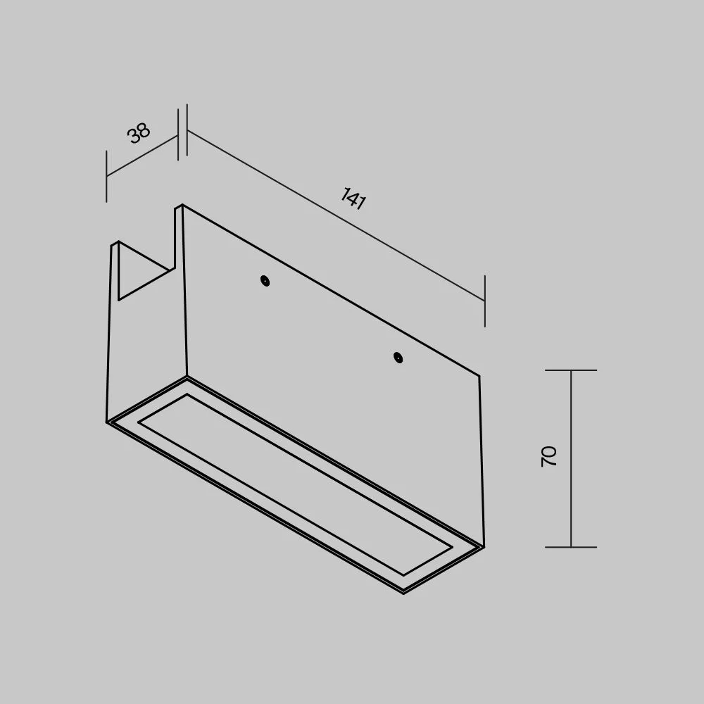 картинка Уличный трековый светильник Outdoor O-TR01-2-S-10WB3K