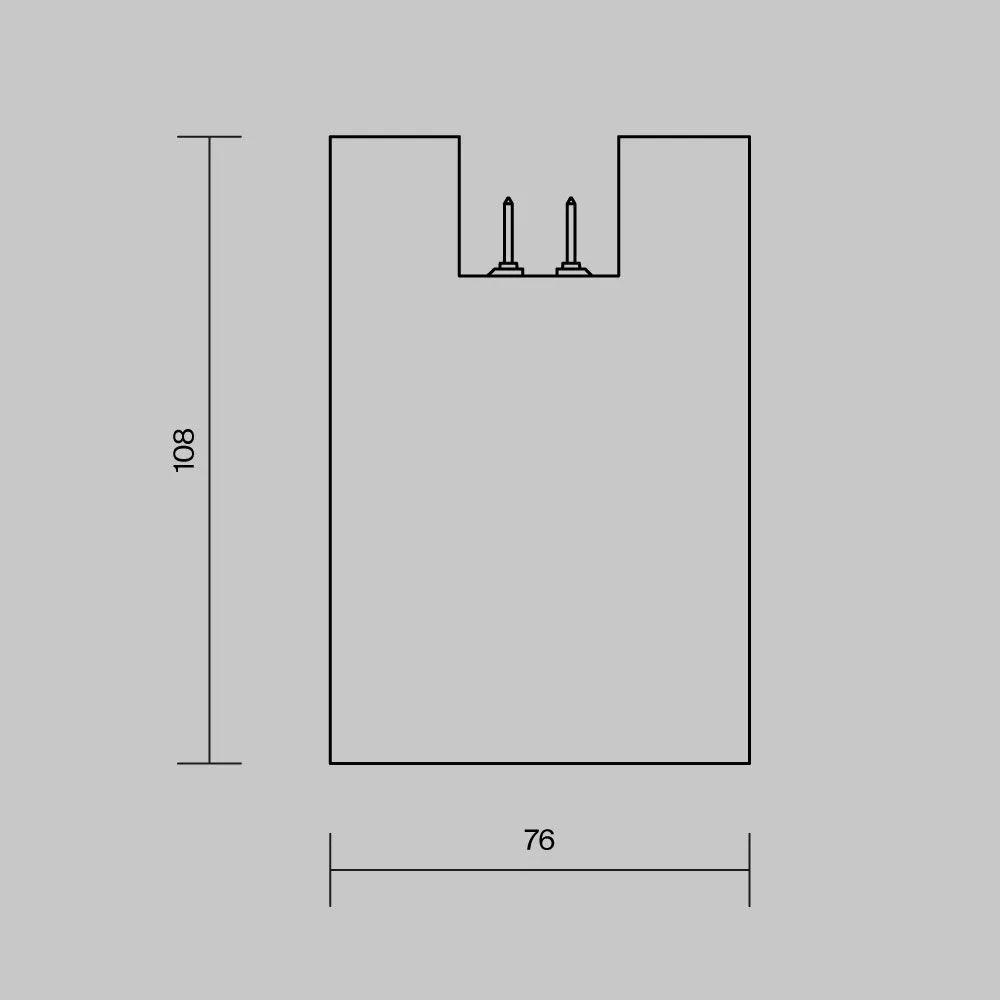 картинка Уличный трековый светильник Outdoor O-TR01-2-S-16WB3K