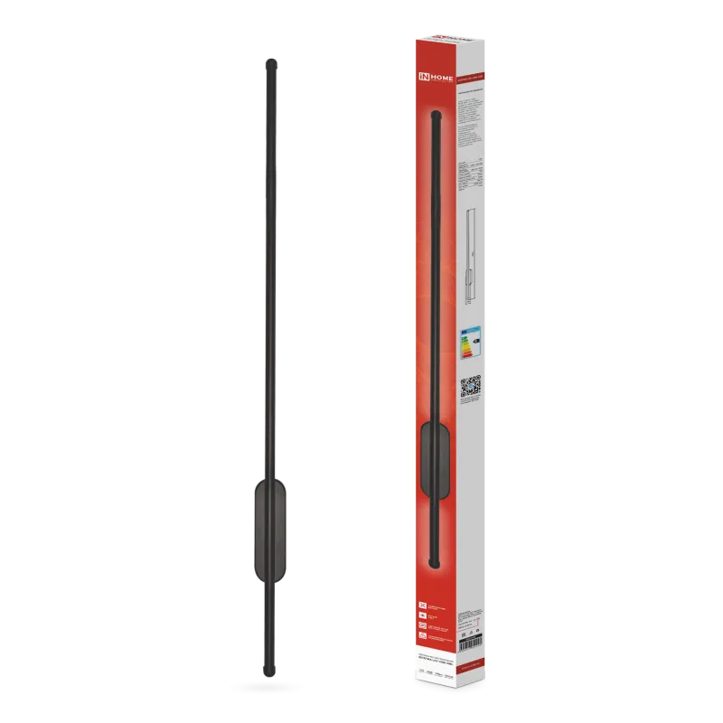 картинка Светильник светодиодный ESTETIKA LUV-100B-40BL 20Вт 230В 4000K 1400Лм 1000х50x25 черный IN HOME