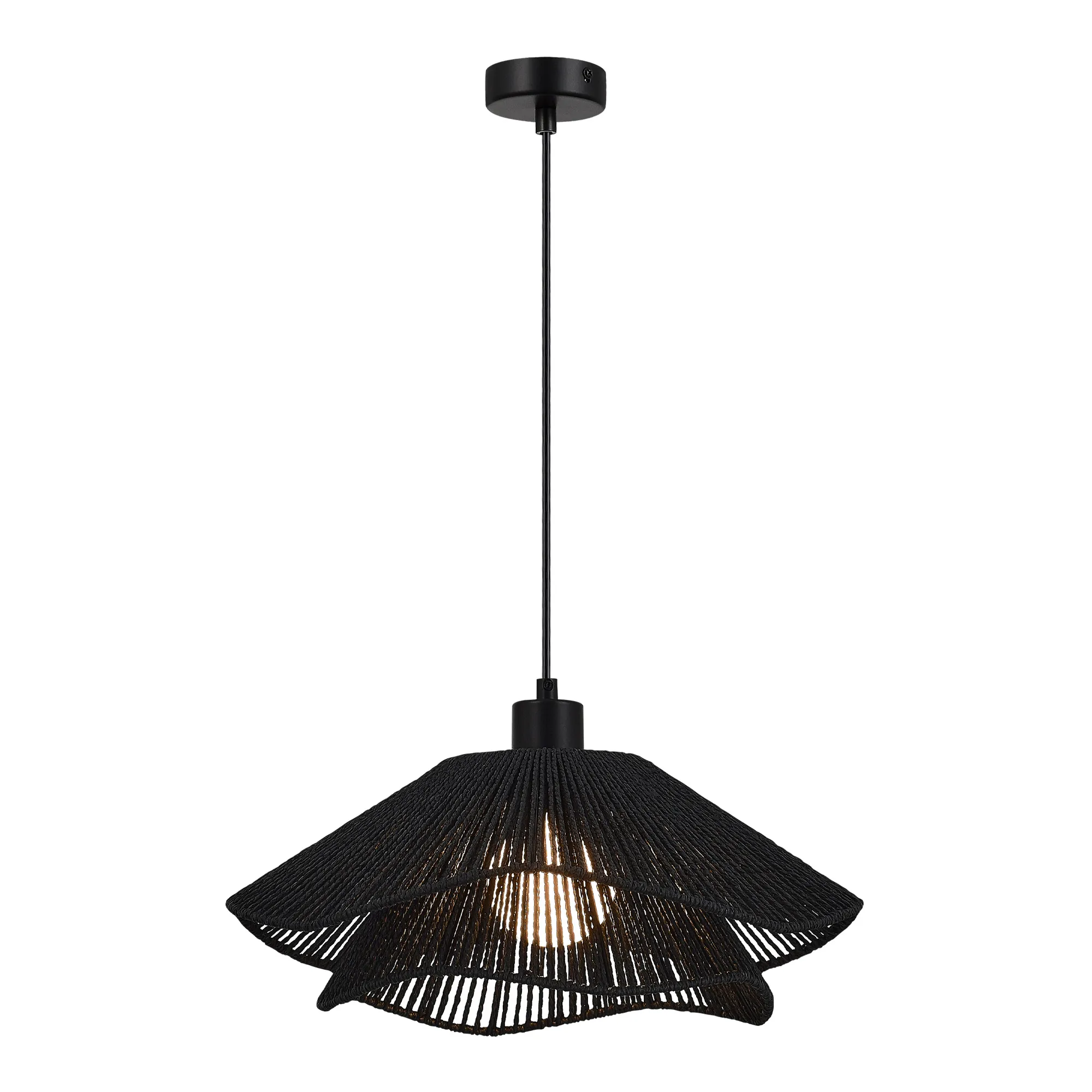 картинка SLE6023-403-01 Светильник подвесной черный/черный E27 1*40W