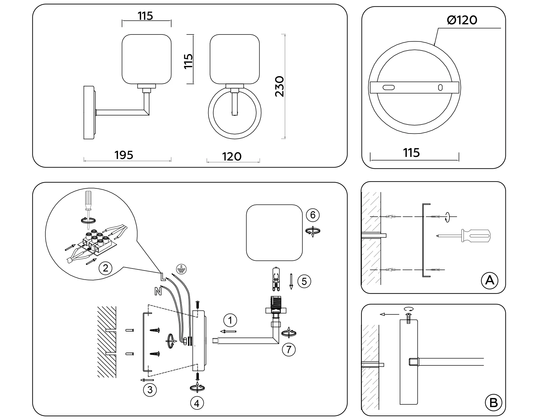картинка Настенный светильник LH53007