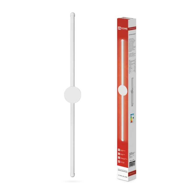 картинка Светильник светодиодный ESTETIKA ART-80C-40WH 15Вт 230В 4000K 1050Лм 800х60x98 белый IN HOME