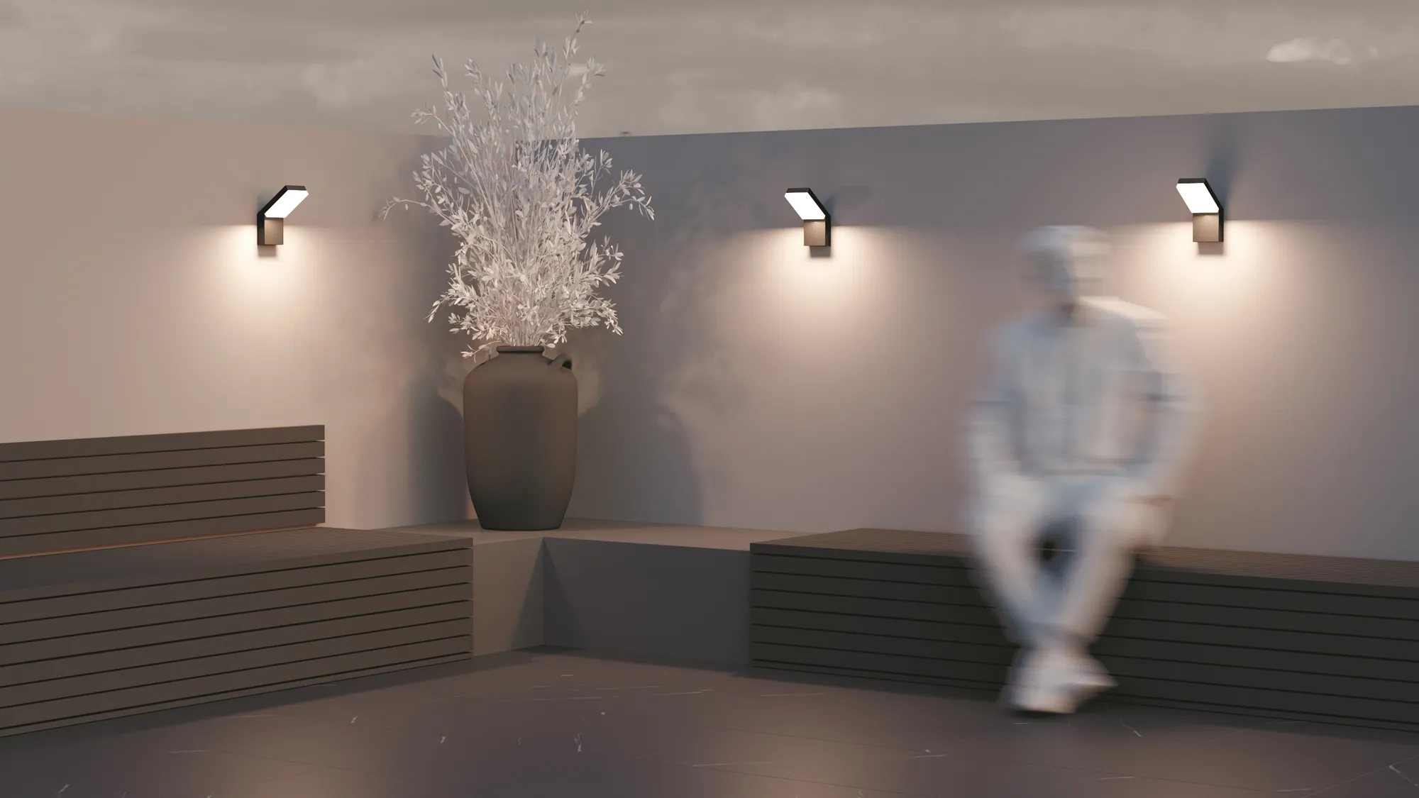 картинка Настенный светильник (бра) Outdoor O595WL-L12B3K