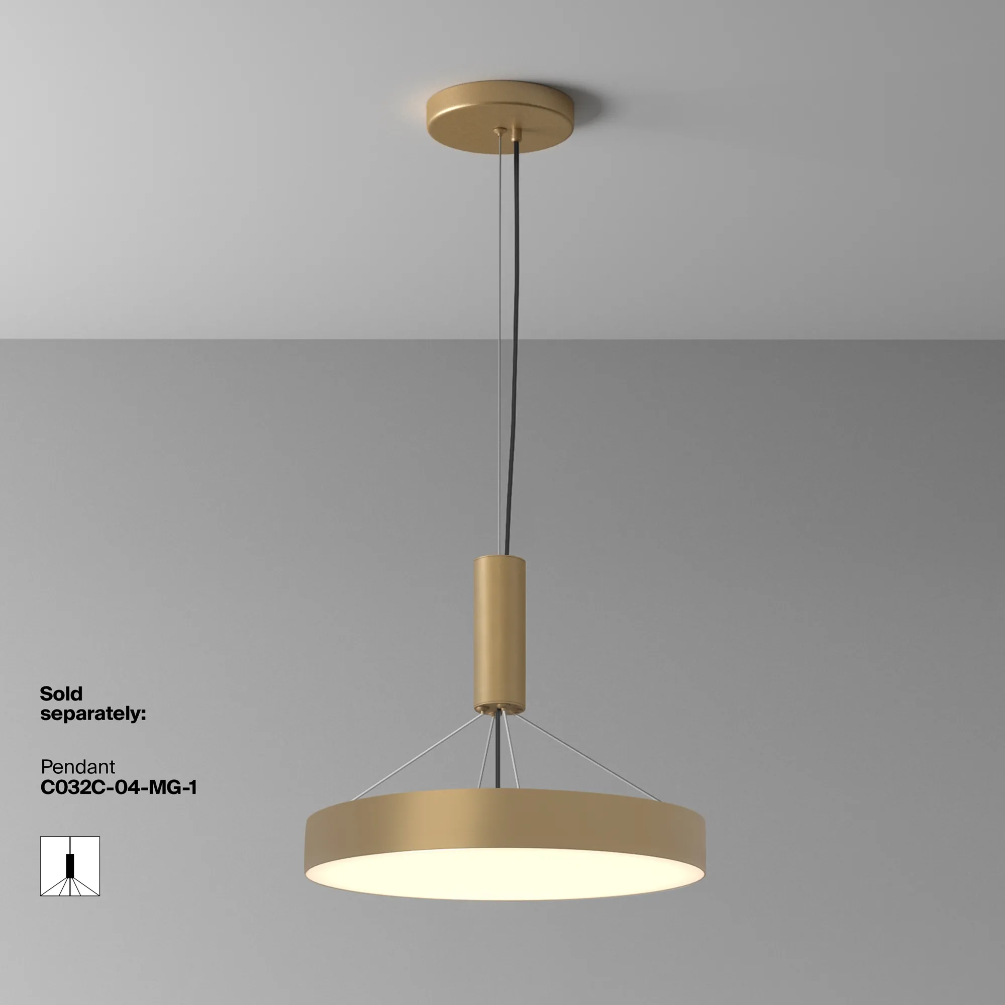 картинка Потолочный светильник Technical C032CL-45W3K-RD-MG