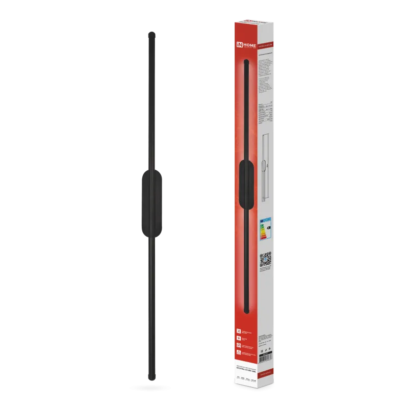 картинка Светильник светодиодный ESTETIKA LUV-80C-40BL 15Вт 230В 4000K 1050Лм 800х50x25 черный IN HOME