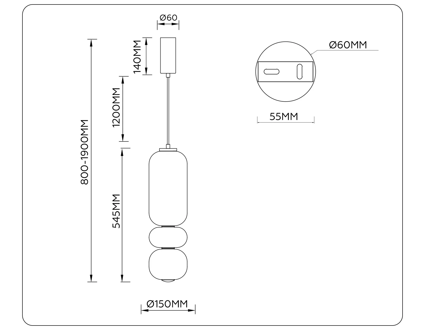 картинка Подвесной светодиодный светильник