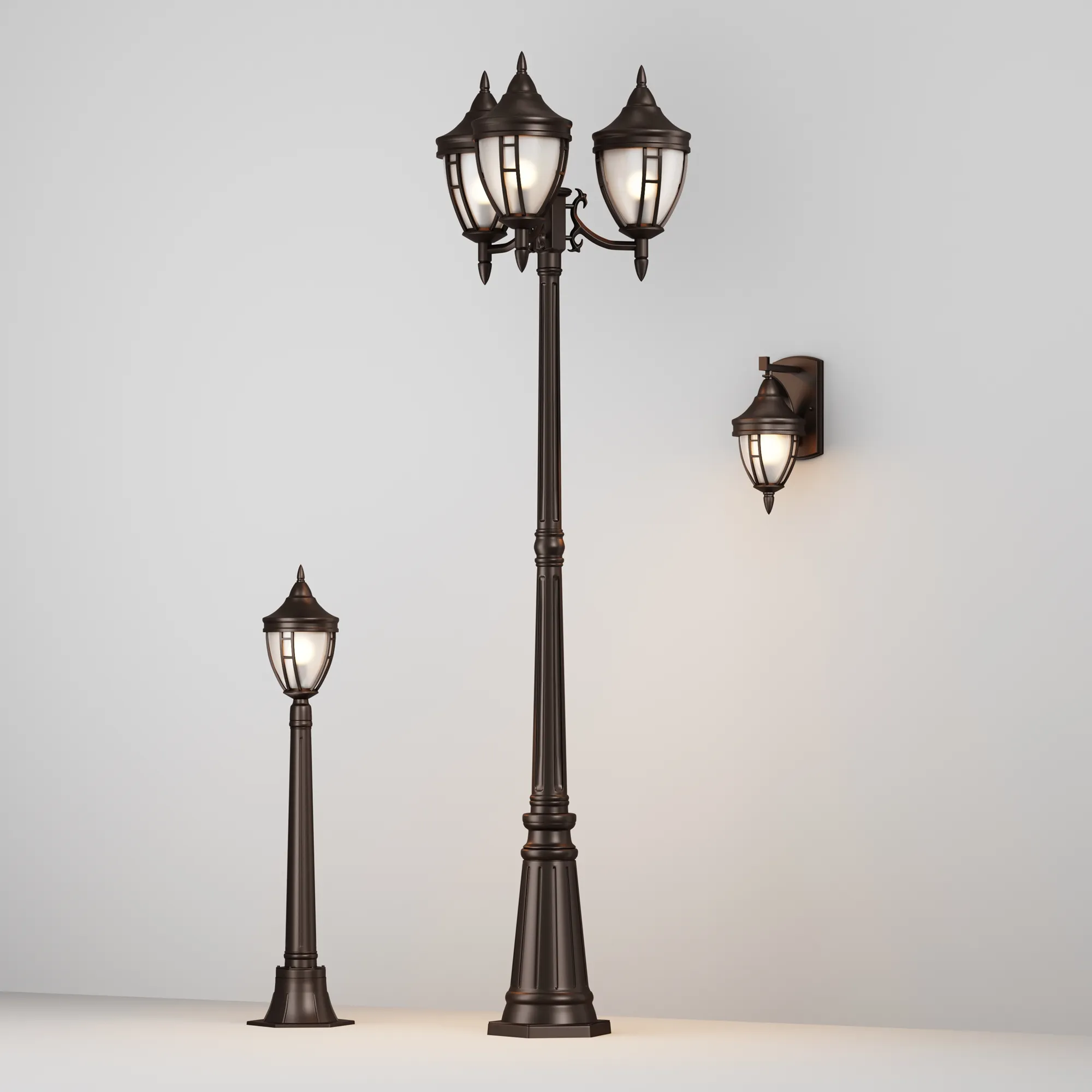 картинка Садово-парковый светильник Outdoor O026FL-03B