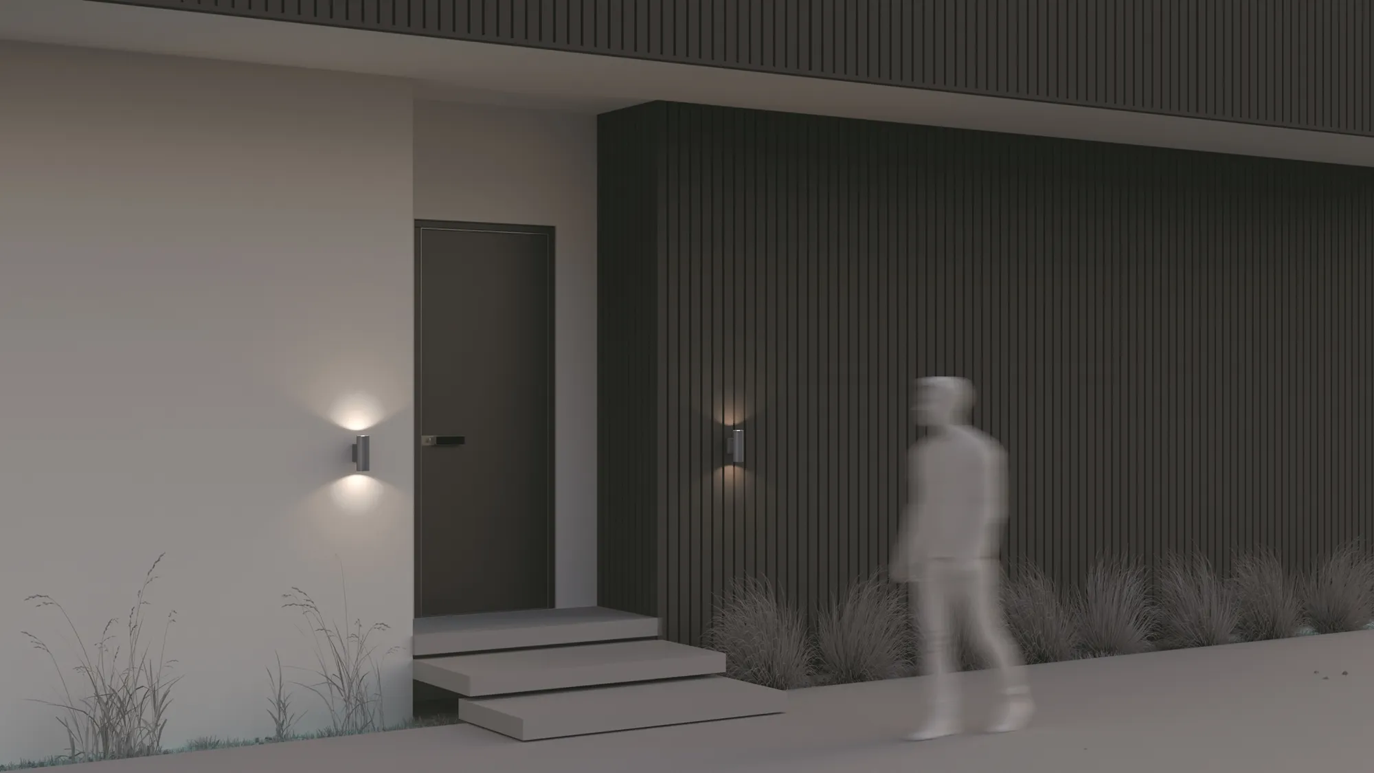 картинка Настенный светильник (бра) Outdoor O574WL-02GR