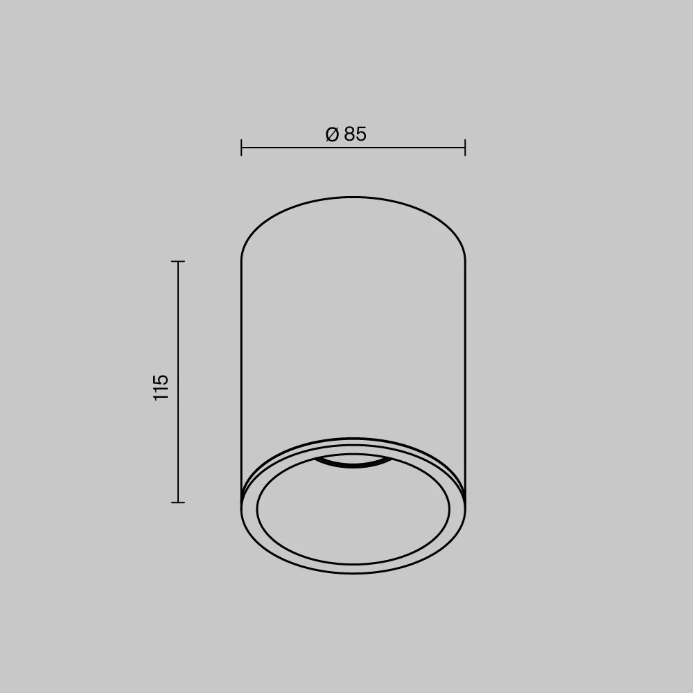 картинка Потолочный светильник Technical C029CL-01W