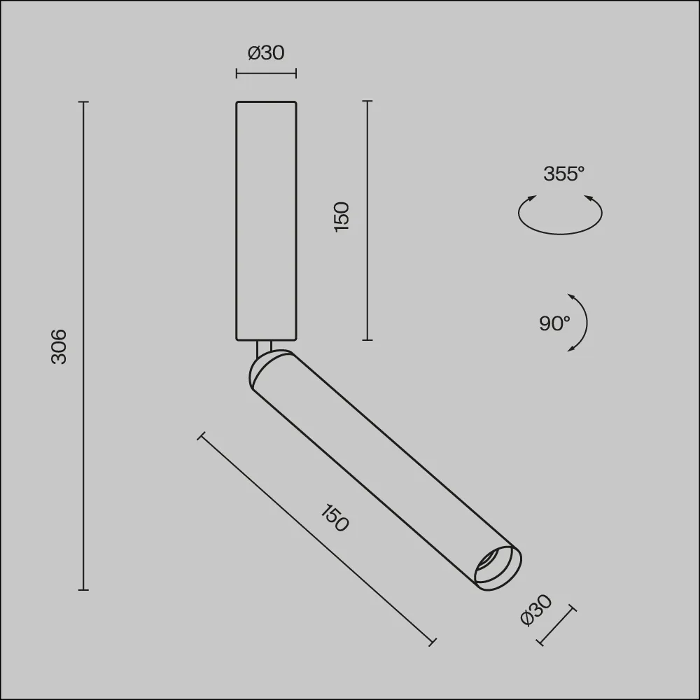 картинка Потолочный светильник Technical C142CL-6W3K-BS