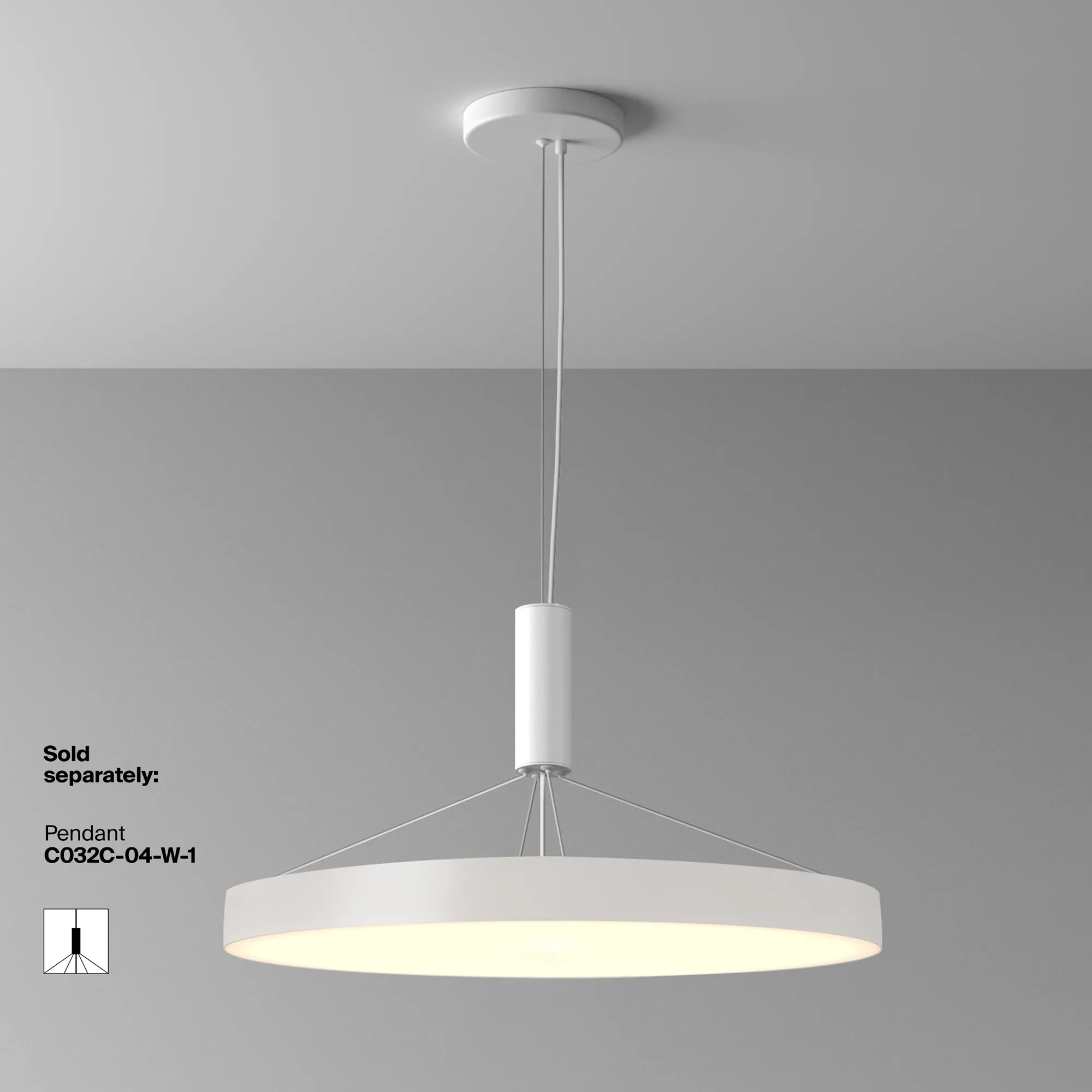 картинка Потолочный светильник Technical C032CL-90W3K-RD-W