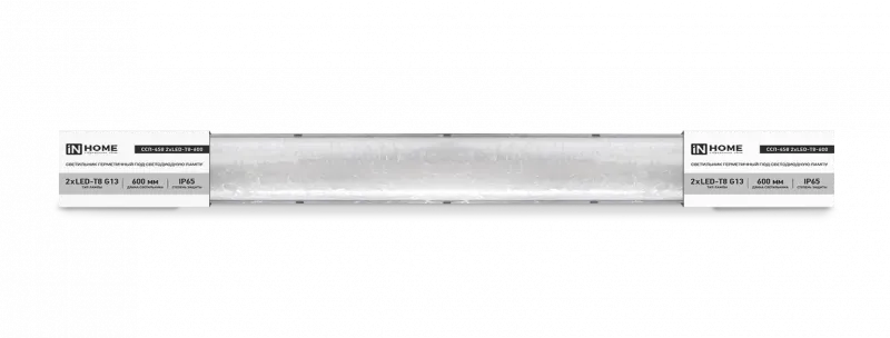 картинка Светильник герметичный под светодиодную лампу CСП-458 2xLED-Т8-600 G13 666х86х55мм IP65 NEOX