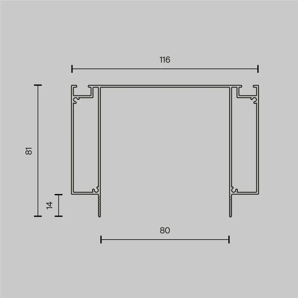 картинка Профиль Technical ALM-11681-PL-B-2M