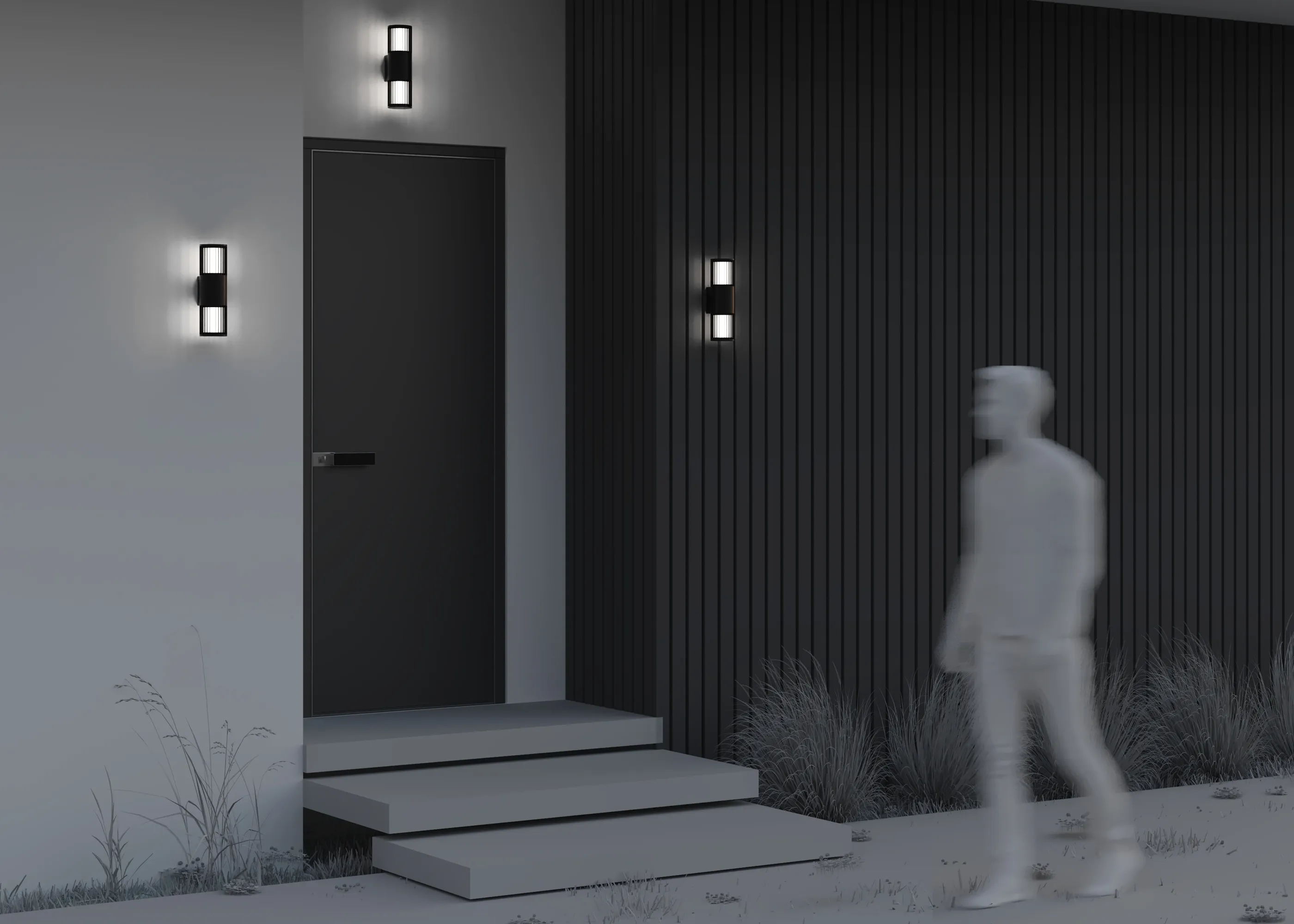 картинка Настенный светильник (бра) Outdoor O492WL-02GF