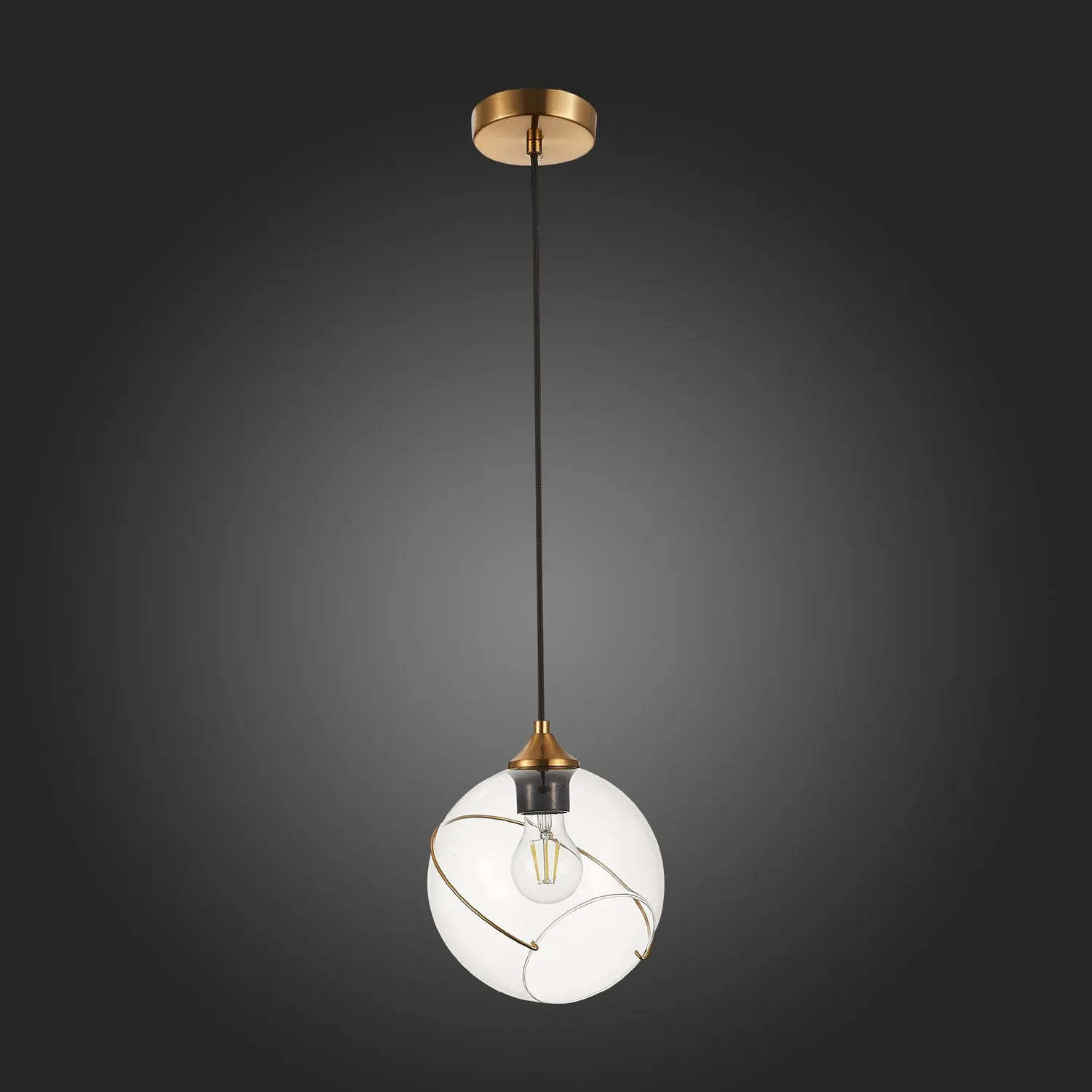 картинка SLE103103-01 Подвес Золотистый/Прозрачный E27 1*60W