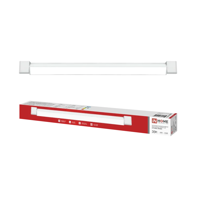 картинка Светильник трековый линейный светодиодный поворотный LTP-OPAL 3540WH 35Вт 4000К 120гр 598мм белый IN HOME