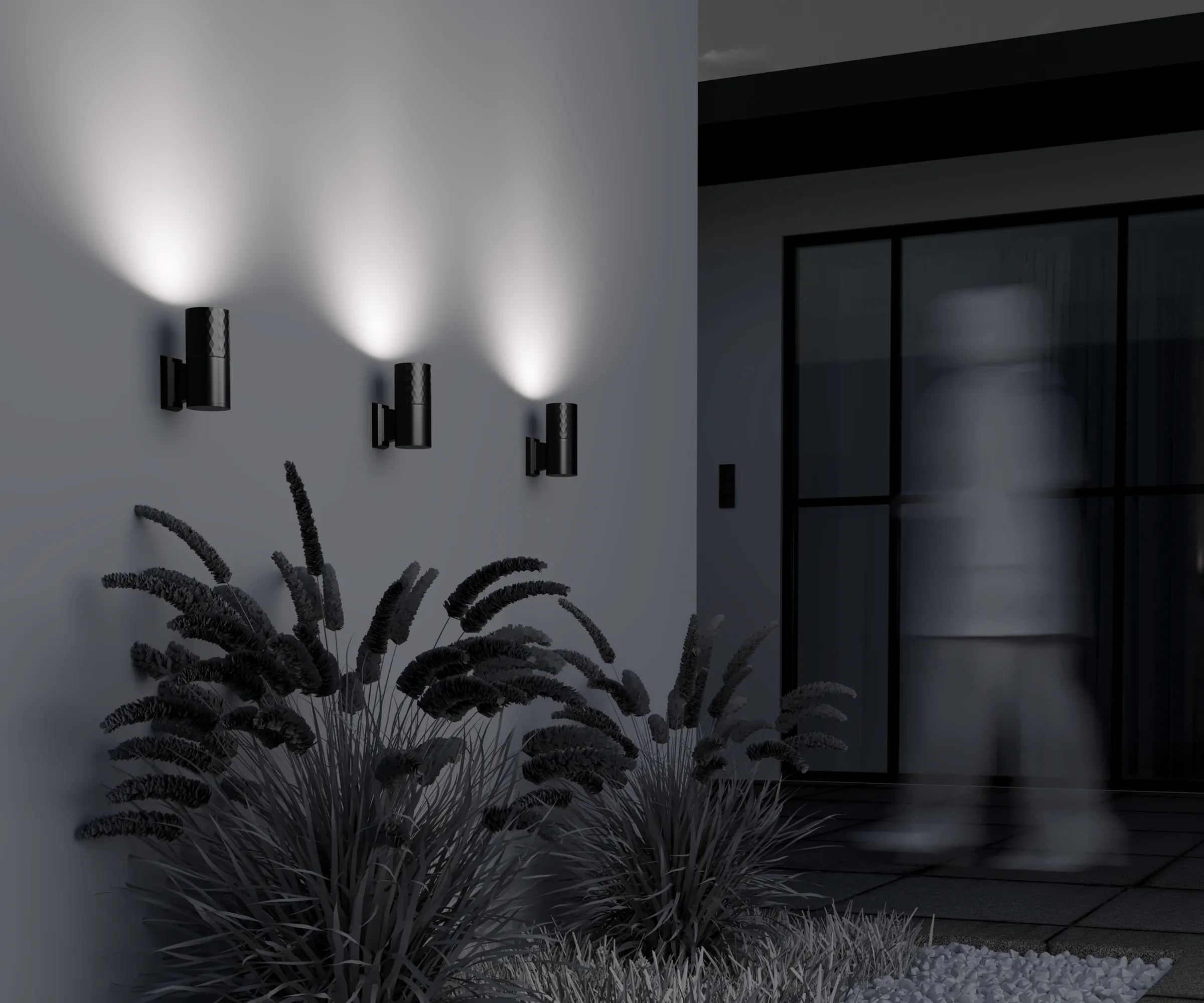 картинка Настенный светильник (бра) Outdoor O583WL-01B