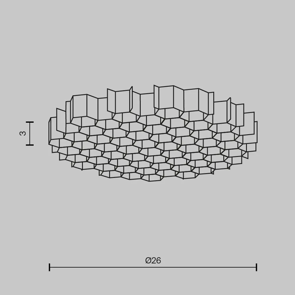 картинка Комплектующие для светильника Technical HoneyComb-D26
