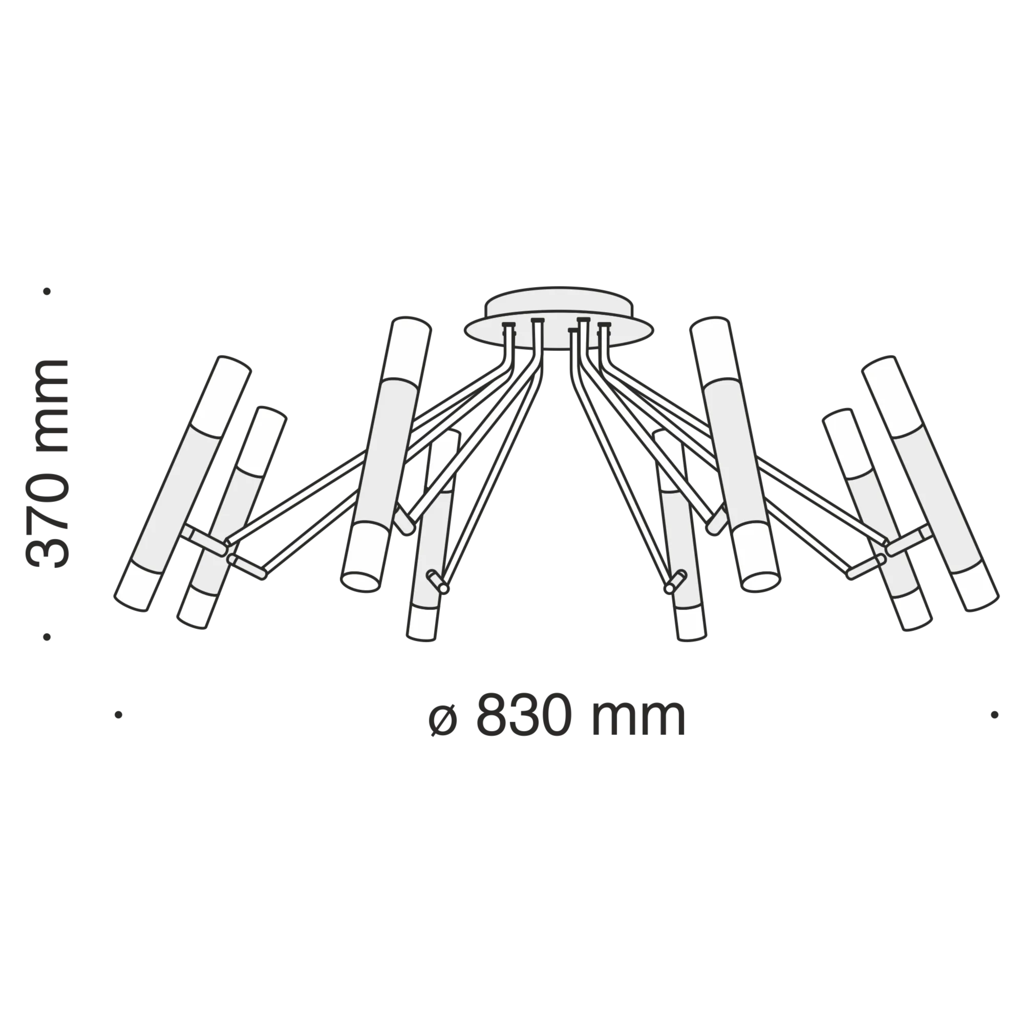 картинка Потолочный светильник Maytoni MOD620CL-16B