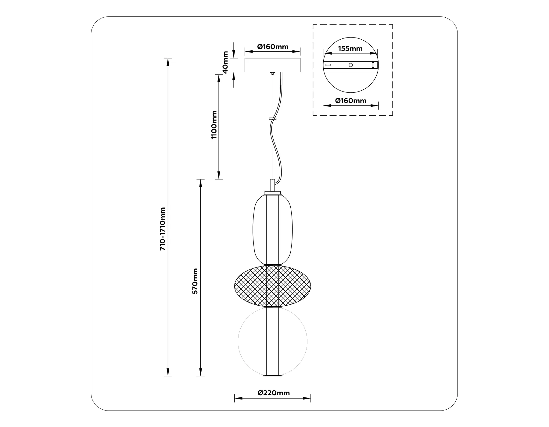 картинка Подвесной светодиодный светильник