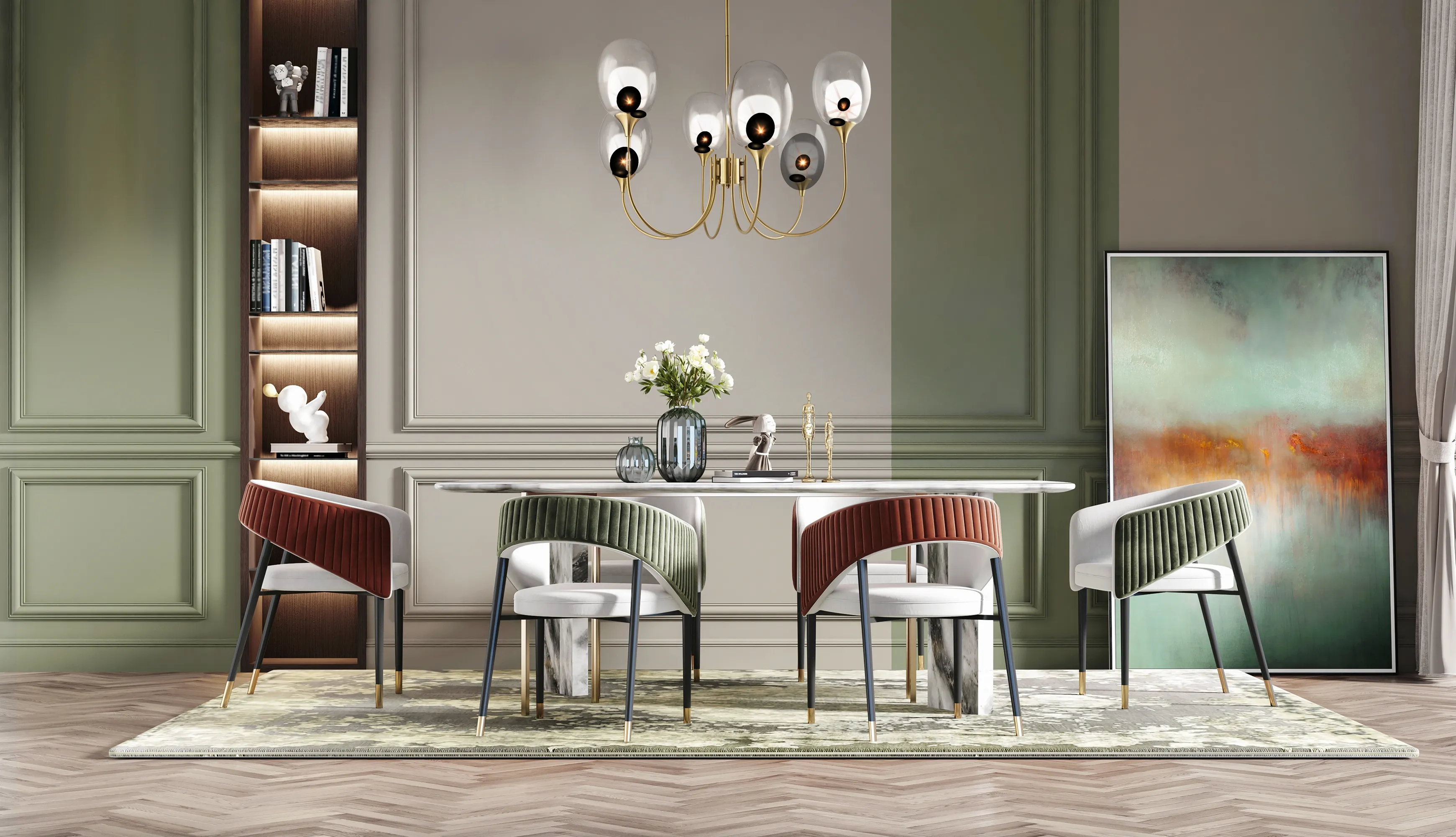 картинка Подвесной светильник Maytoni MOD016PL-06BS