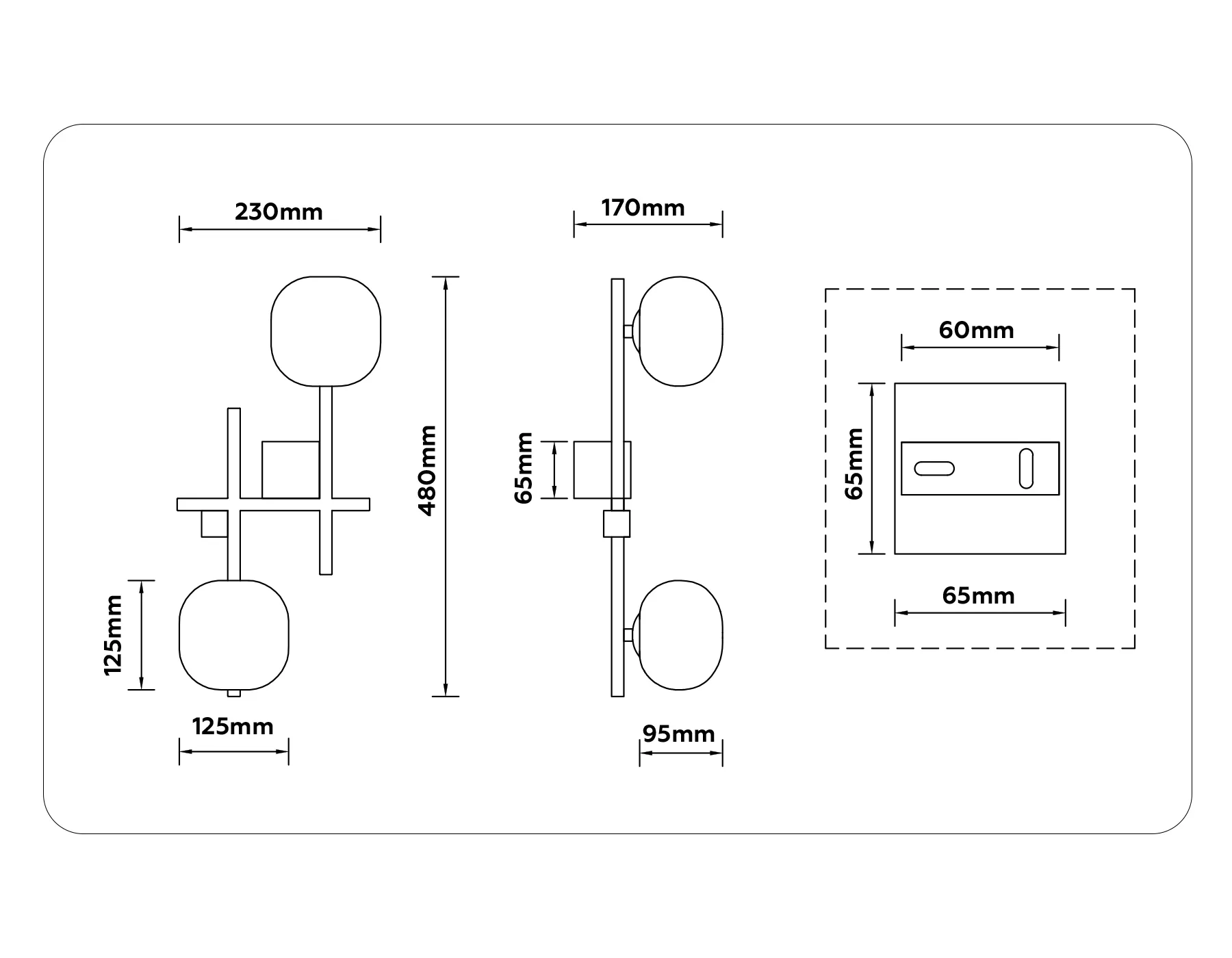 картинка Настенный светильник со сменной лампой LH51019