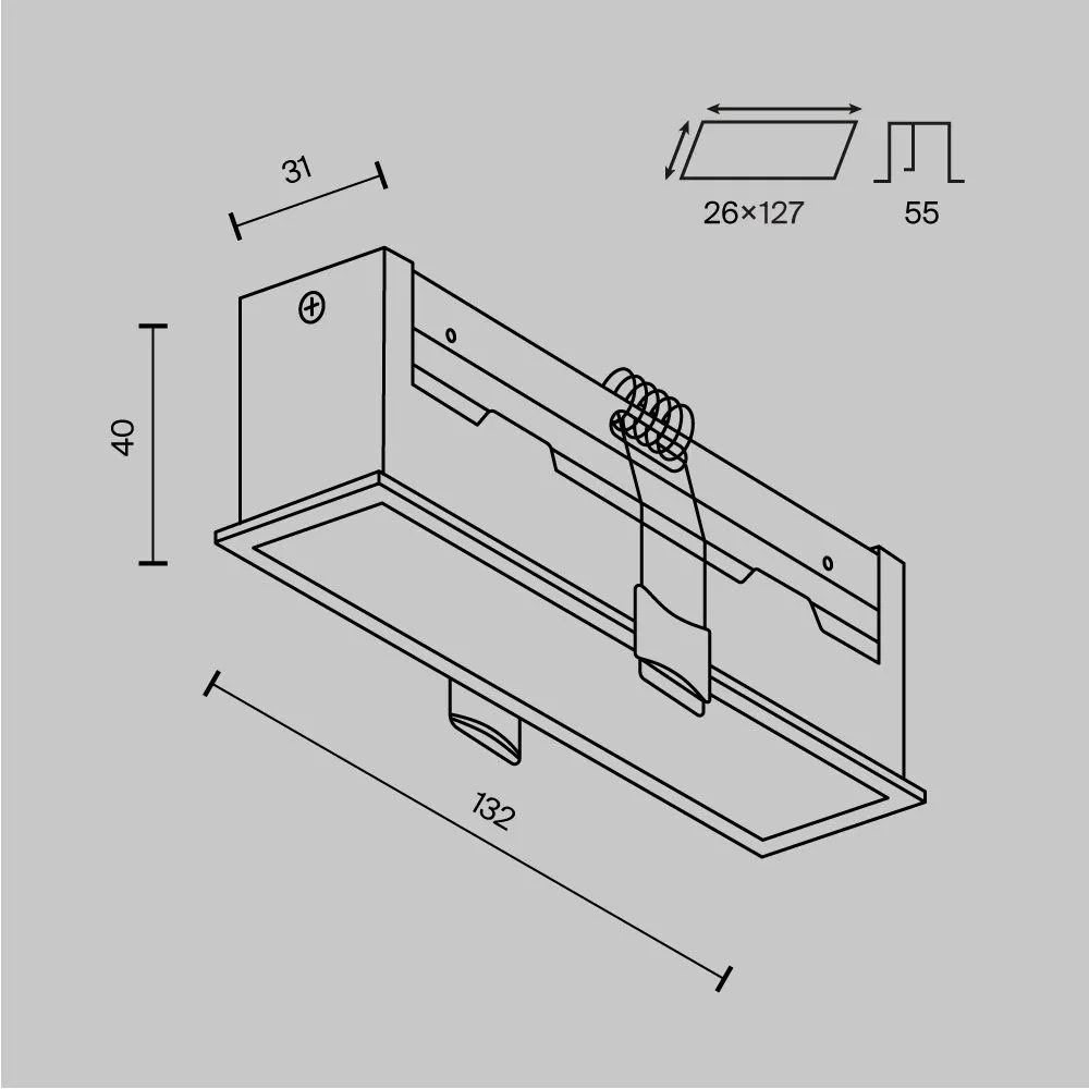 картинка Встраиваемый светильник Technical DL066-12W3-6K-W